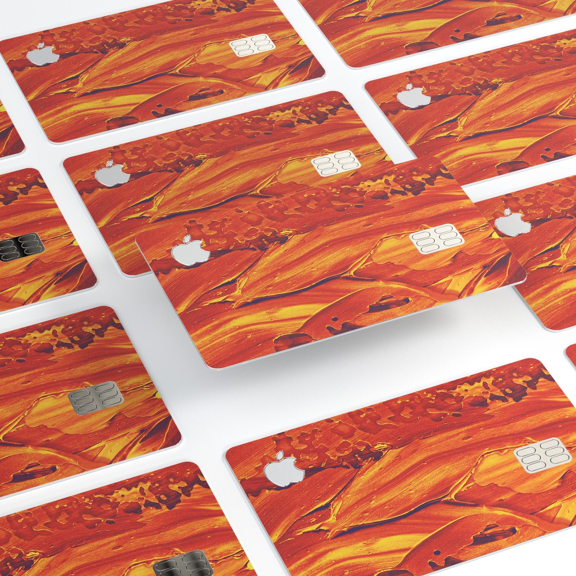 Liquid Abstract Paint Remix V75 skin kit for Apple Card, showcasing premium vinyl design and protective features.