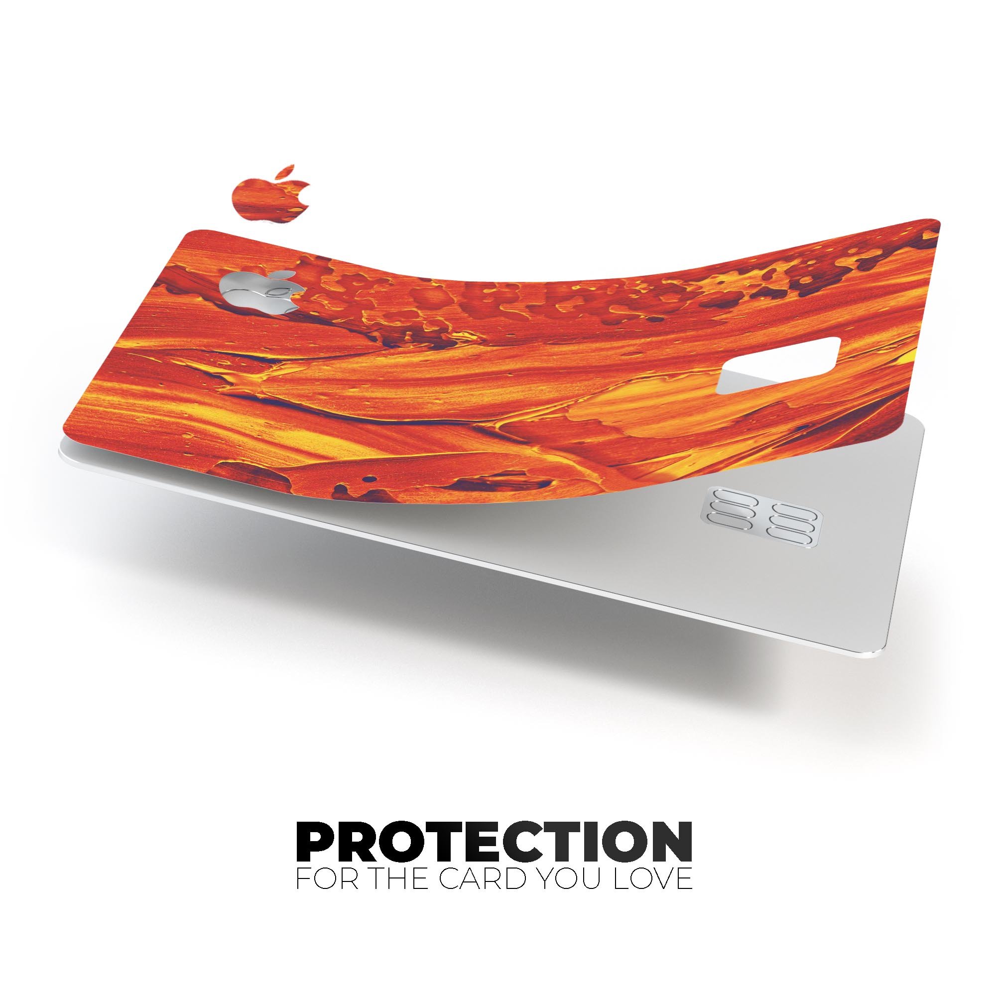 Liquid Abstract Paint Remix V75 skin kit for Apple Card, showcasing premium vinyl design and protective features.
