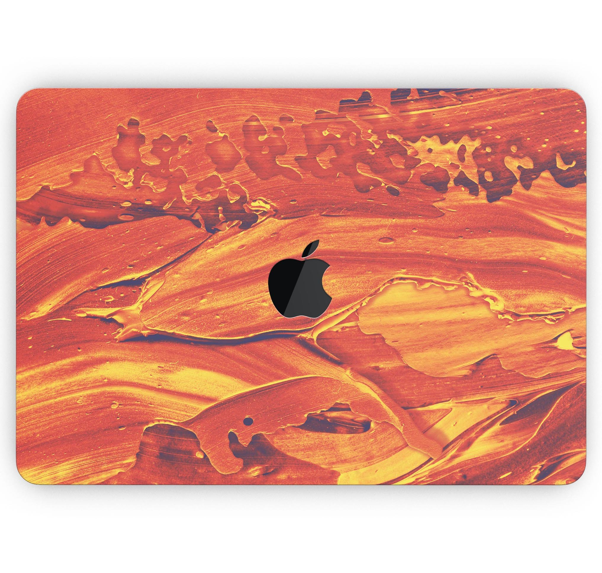 Liquid Abstract Paint Remix V75 skin decal wrap kit for MacBook, showcasing vibrant colors and a sleek design.