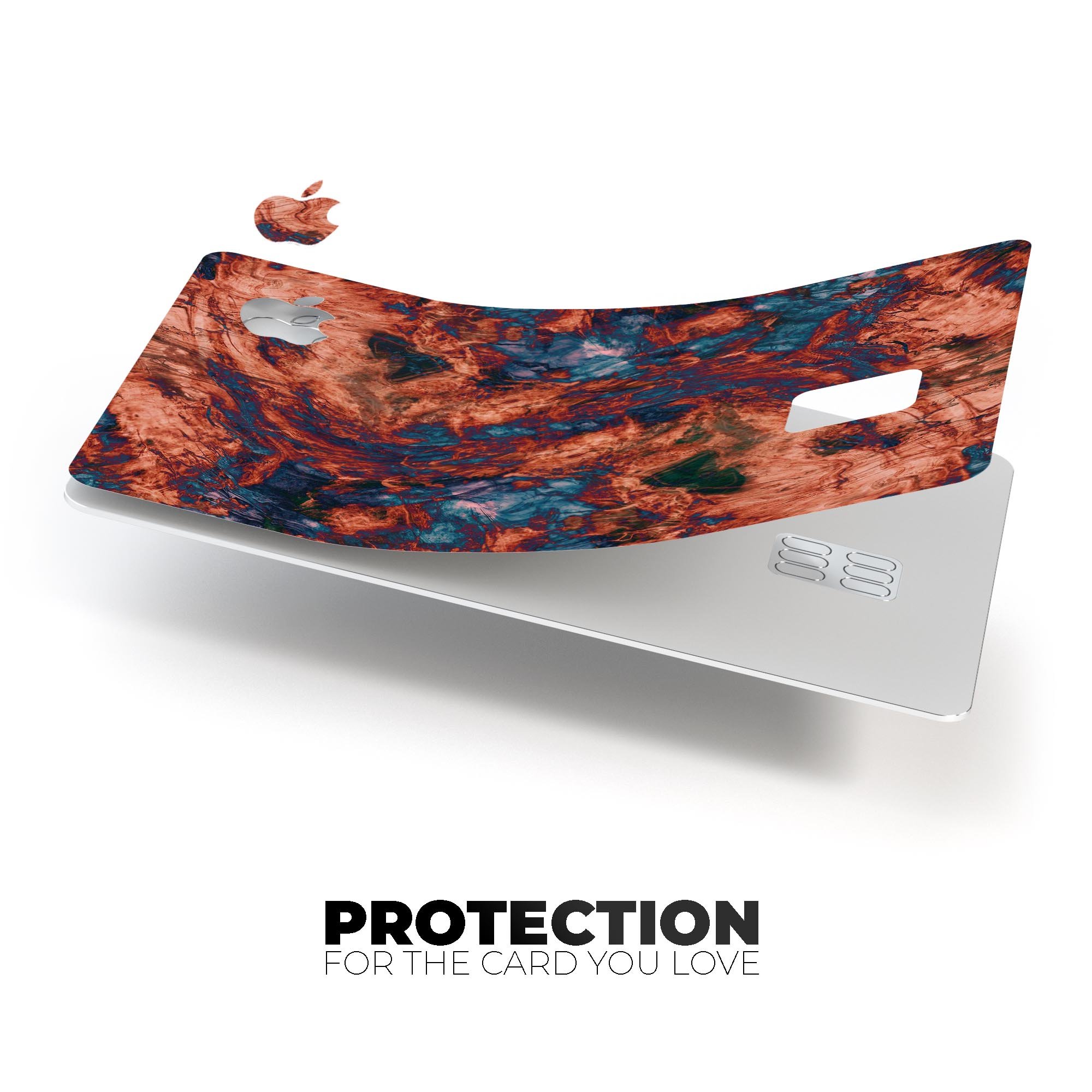 Liquid Abstract Paint Remix V81 skin for Apple Card, showcasing vibrant design and premium vinyl material.