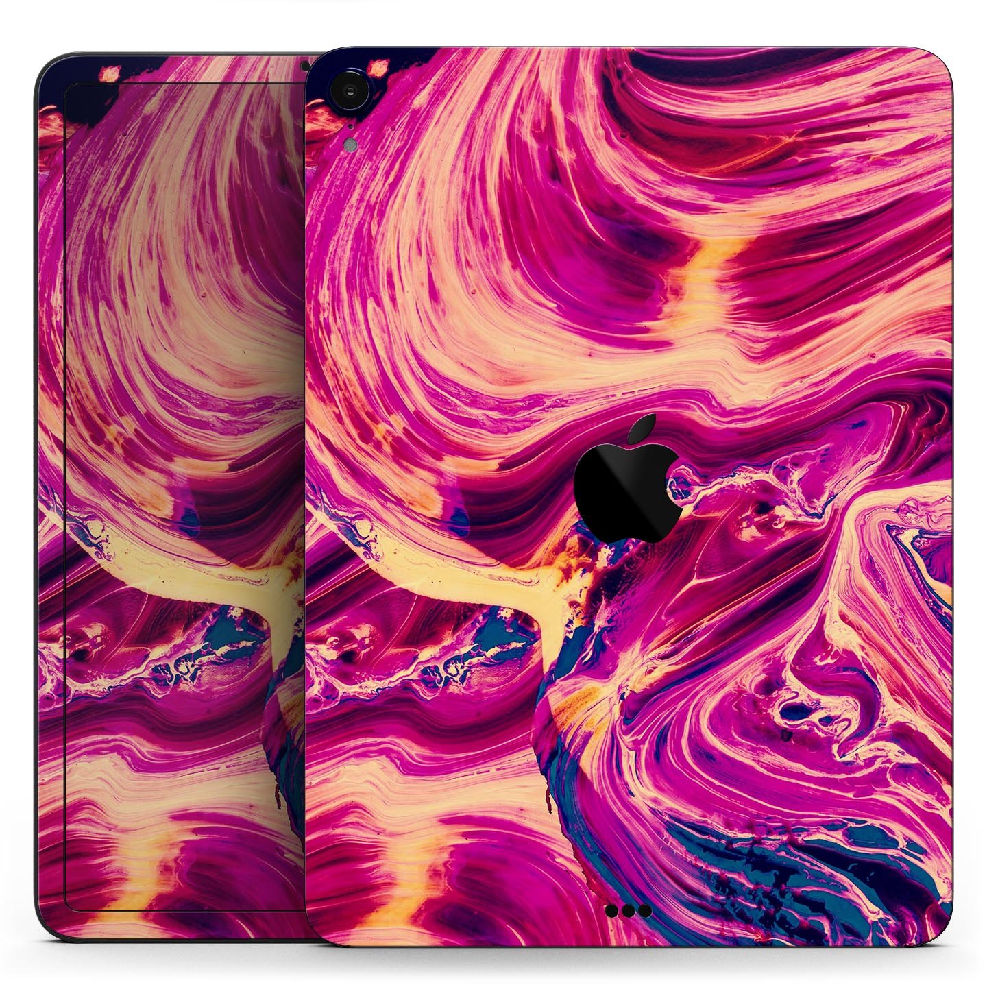 Liquid Abstract Paint Remix V95 full body skin decal for Apple devices, showcasing vibrant abstract design and premium 3M material.