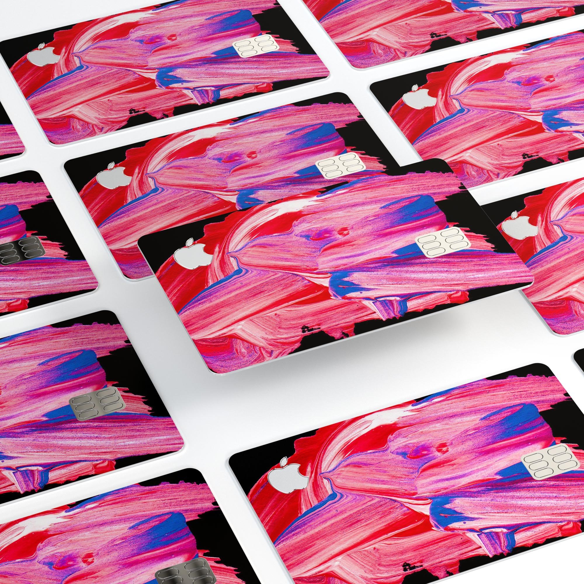 Liquid Abstract Paint V10 skin for Apple Card, showcasing premium vinyl design with ultra-gloss finish.