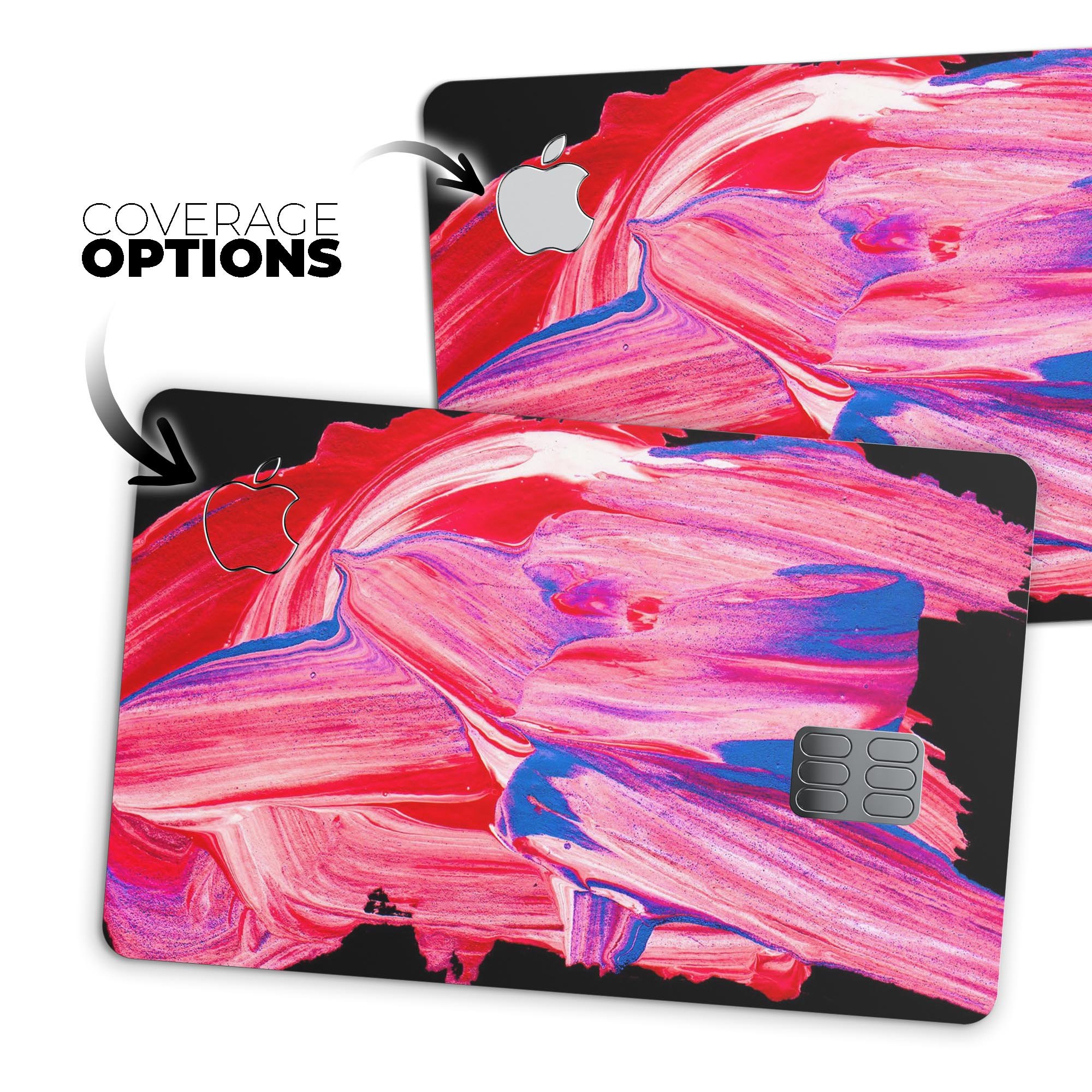 Liquid Abstract Paint V10 skin for Apple Card, showcasing premium vinyl design with ultra-gloss finish.