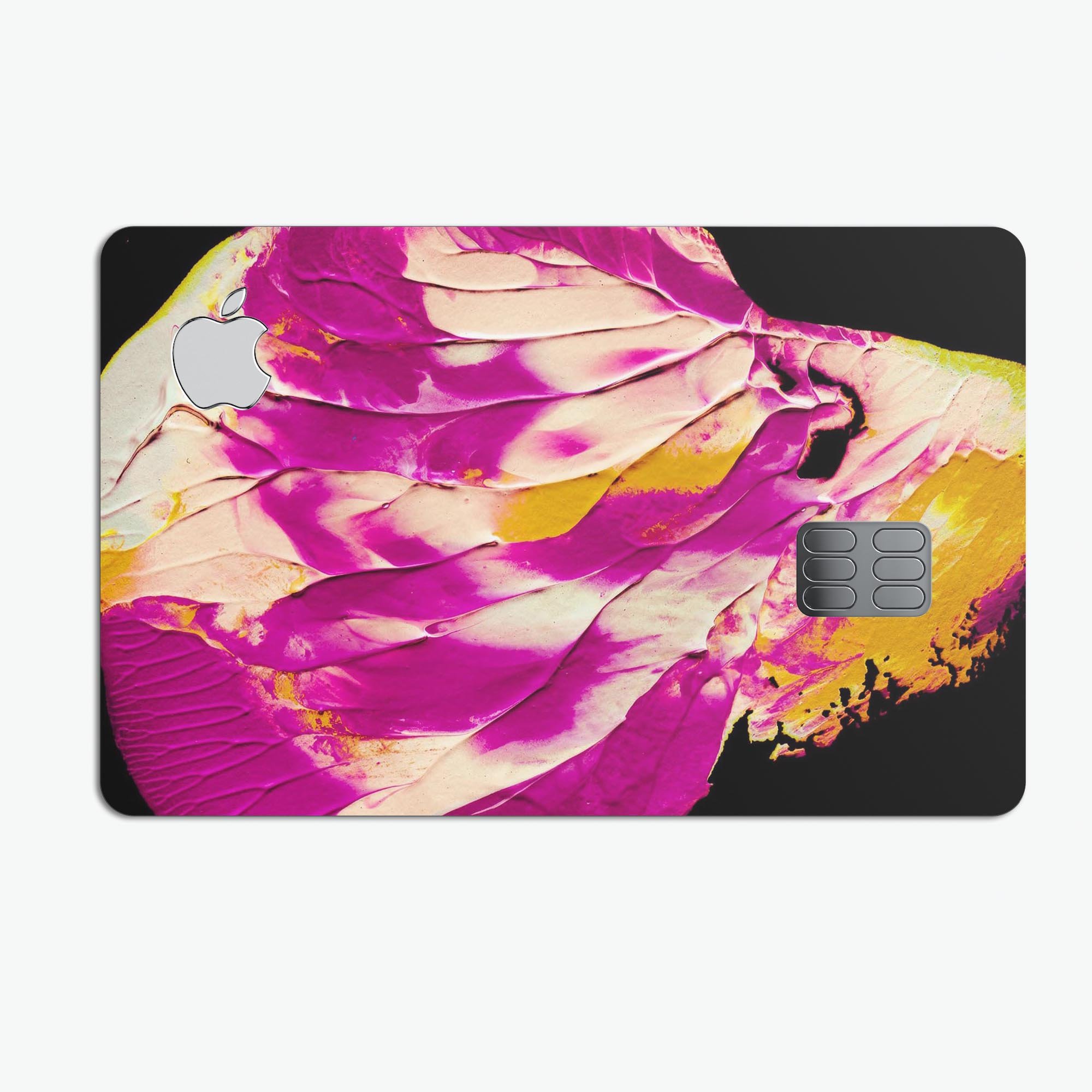 Liquid Abstract Paint V15 skin kit for Apple Card, showcasing premium vinyl design and finishes.