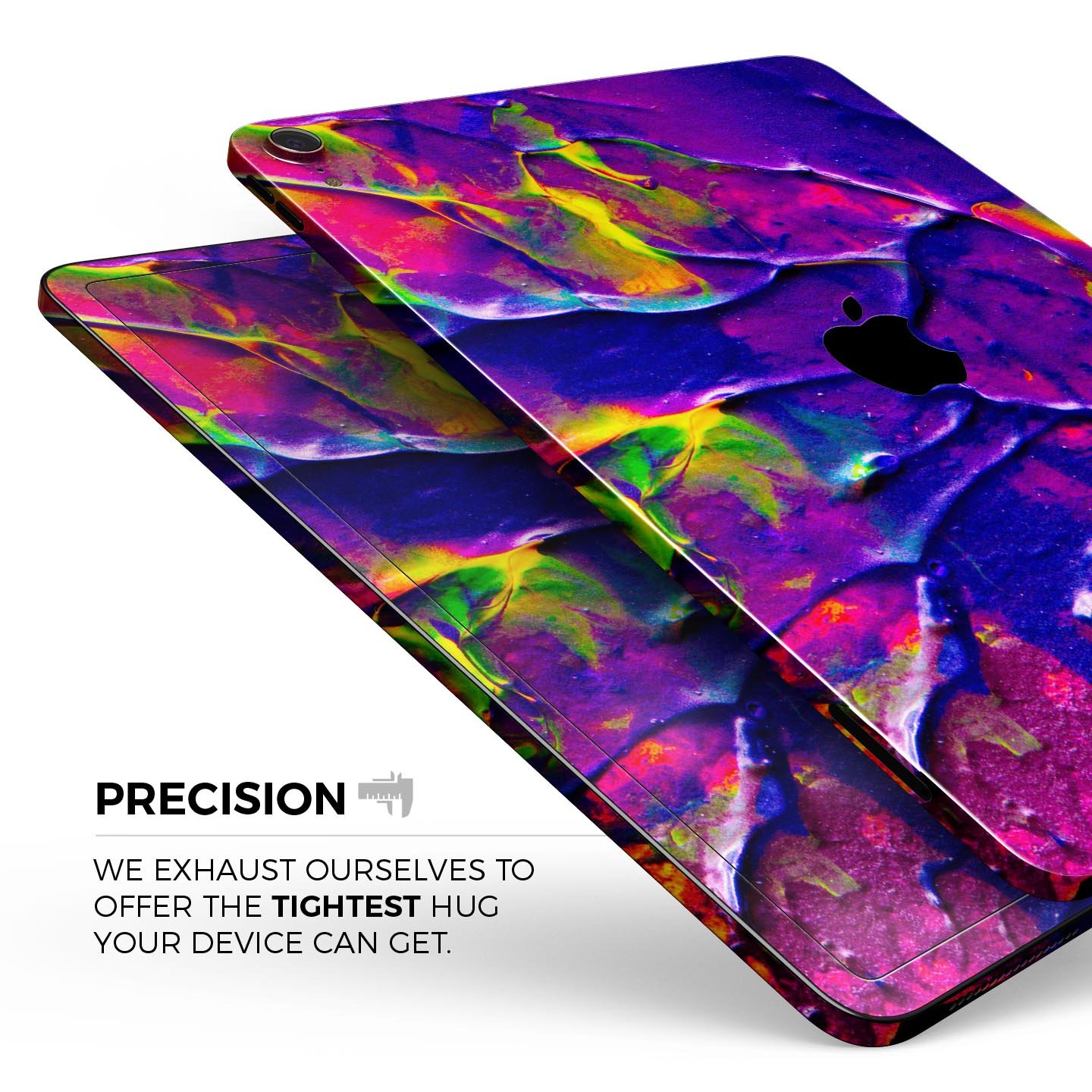 Liquid Abstract Paint V16 full body skin decal for Apple iPad, showcasing vibrant abstract design and premium 3M material.