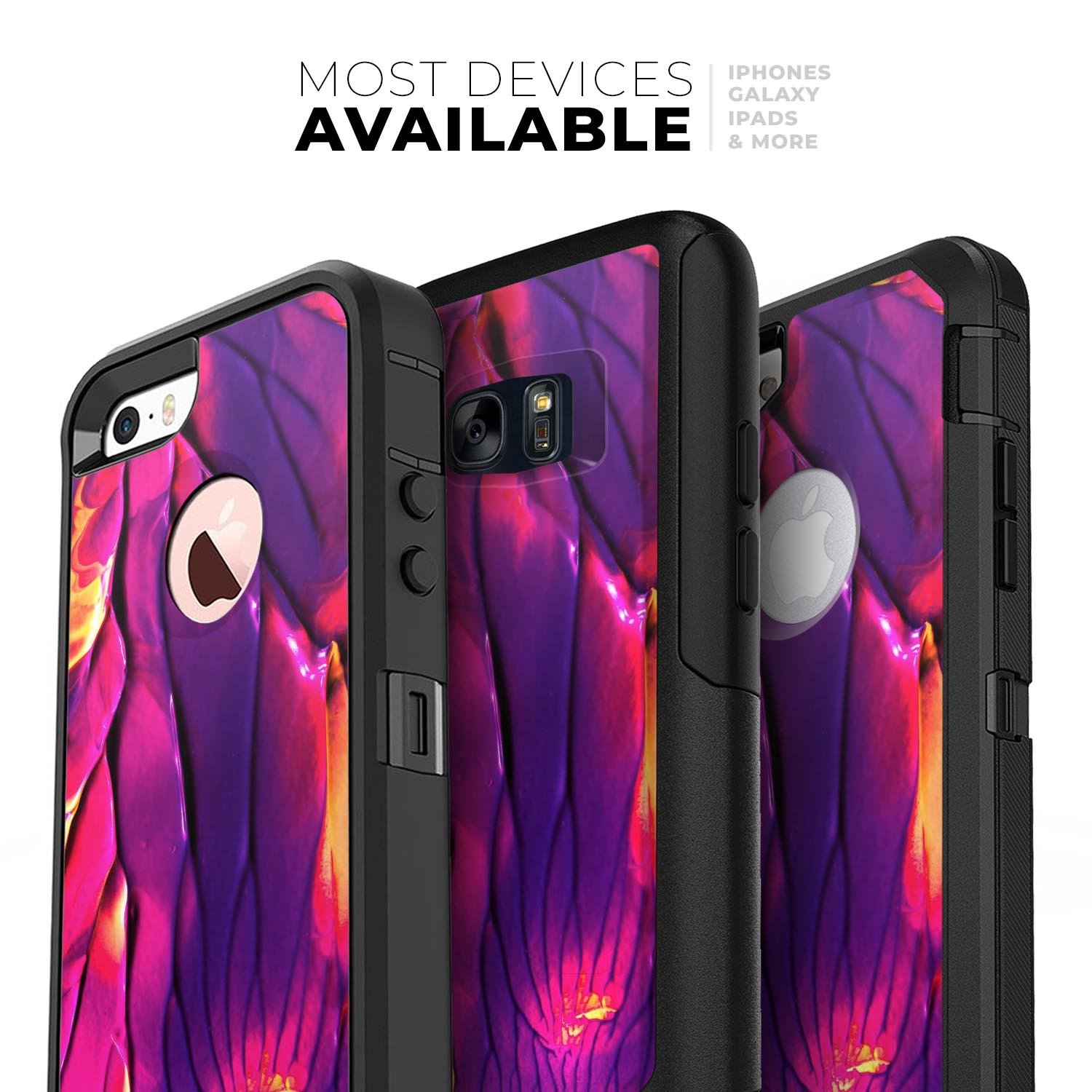 Liquid Abstract Paint V17 Skin Kit for iPhone OtterBox Cases featuring vibrant abstract design and premium materials.