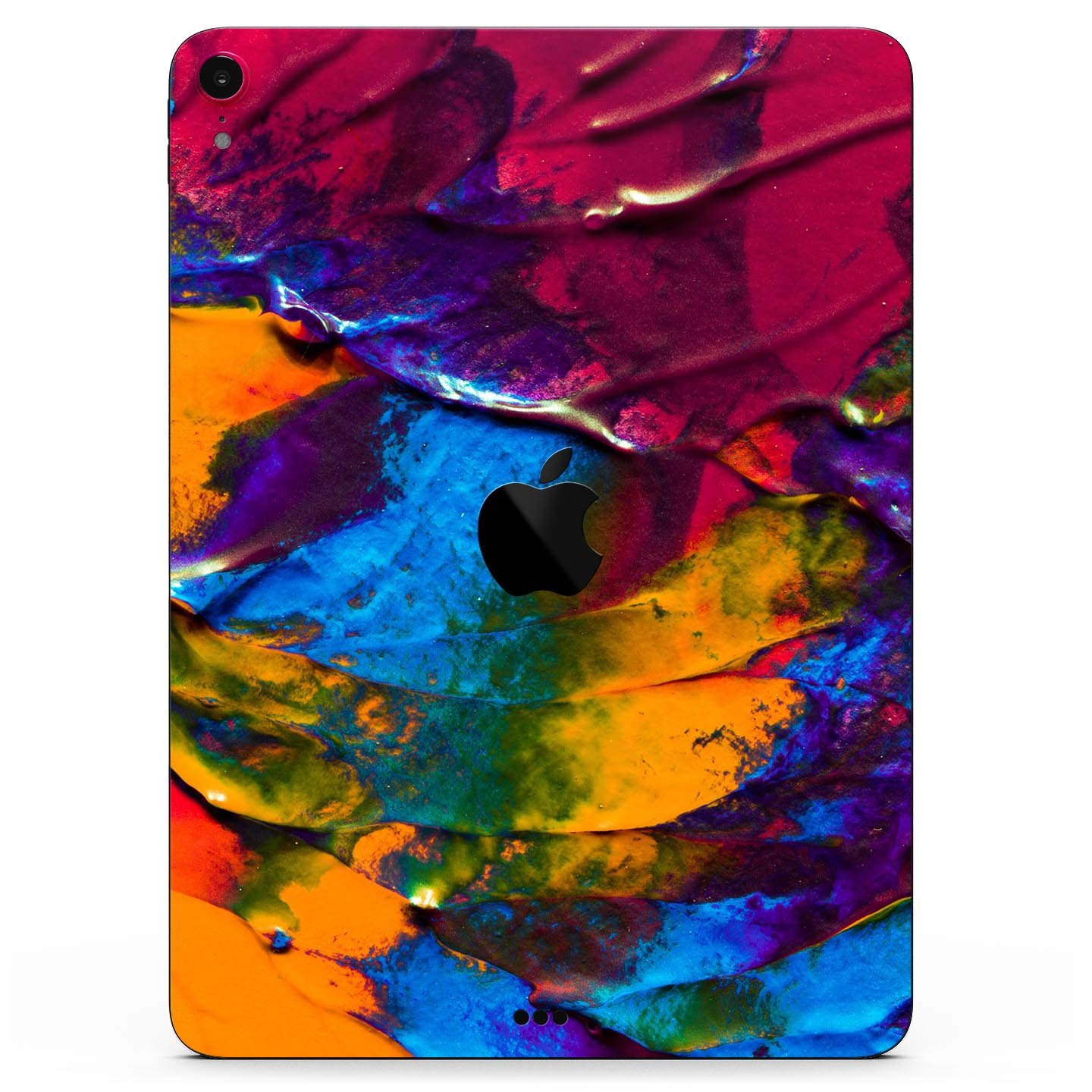 Liquid Abstract Paint V19 skin decal for Apple iPad, showcasing vibrant abstract design and premium 3M material.