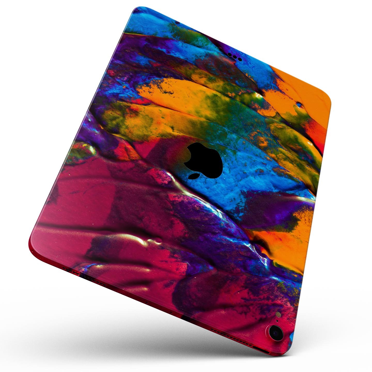 Liquid Abstract Paint V19 skin decal for Apple iPad, showcasing vibrant abstract design and premium 3M material.