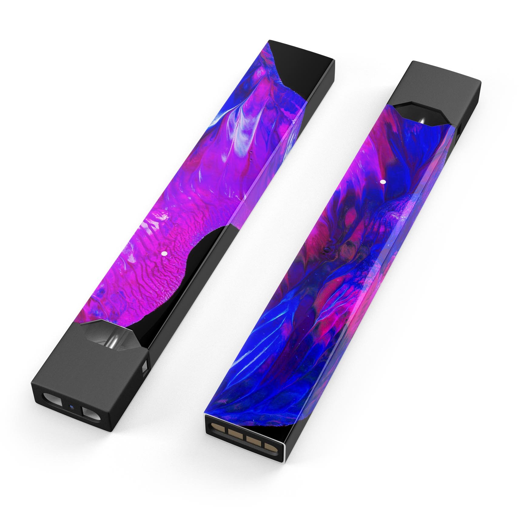 Liquid Abstract Paint V22 skin-wrap sticker designed for JUUL vaping device, showcasing vibrant abstract design and protective features.
