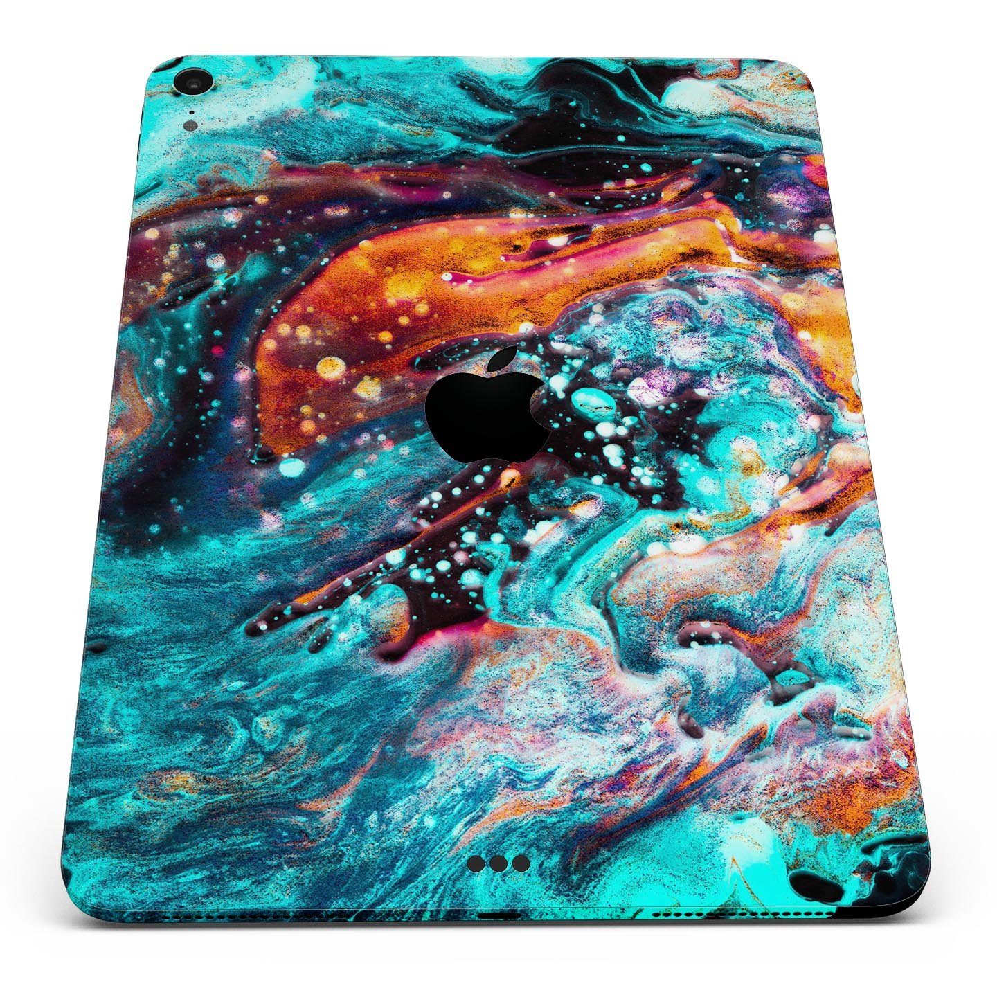 Liquid Abstract Paint V21 skin decal for Apple iPad, showcasing vibrant abstract design and premium 3M material.