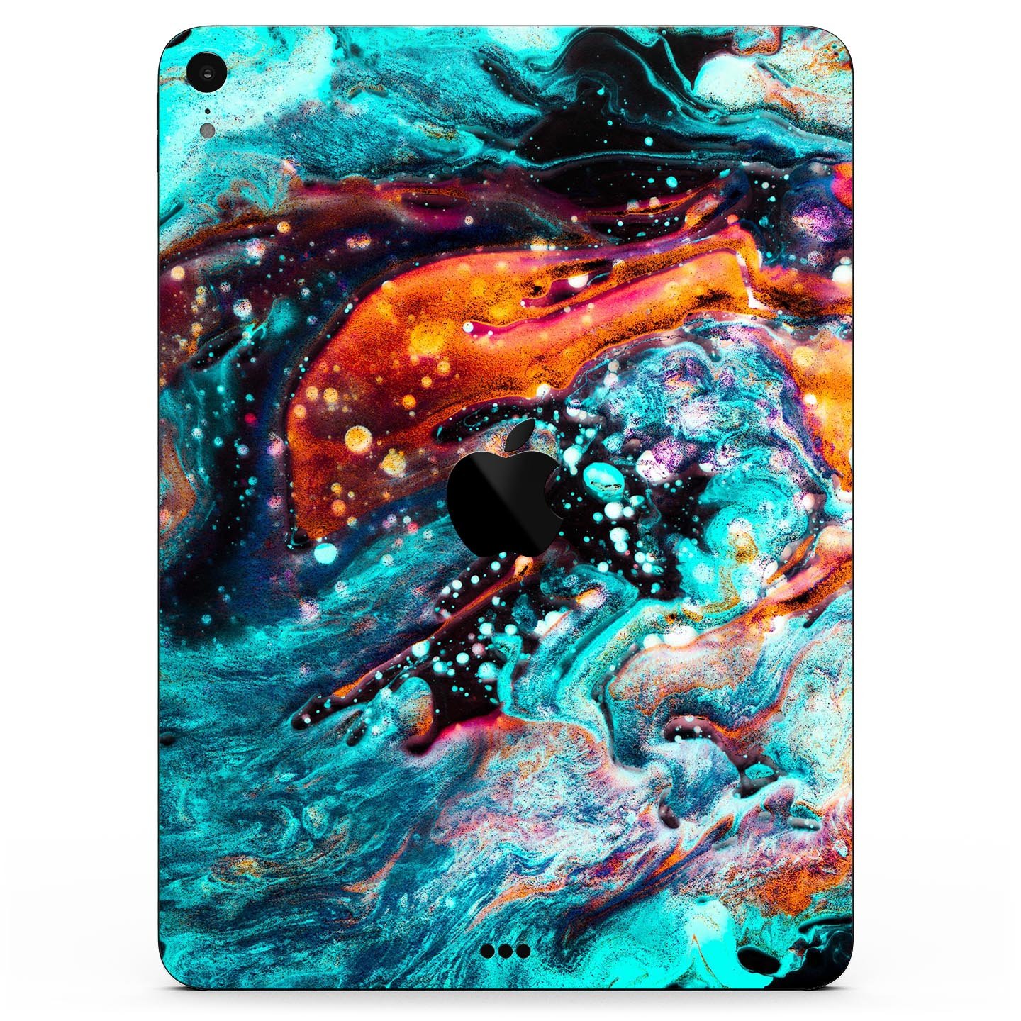 Liquid Abstract Paint V21 skin decal for Apple iPad, showcasing vibrant abstract design and premium 3M material.