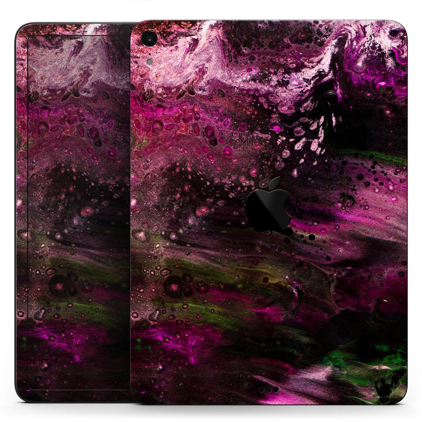 Liquid Abstract Paint V23 skin decal for Apple iPad, showcasing vibrant abstract design and ultra-thin protection.