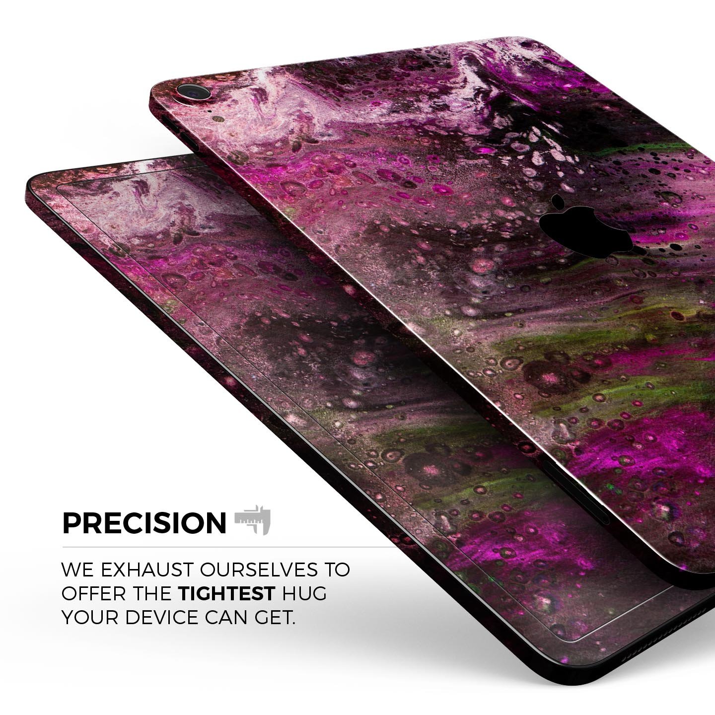 Liquid Abstract Paint V23 skin decal for Apple iPad, showcasing vibrant abstract design and ultra-thin protection.