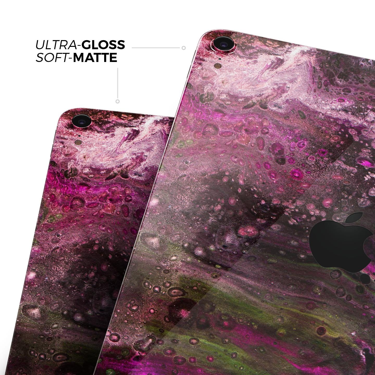 Liquid Abstract Paint V23 skin decal for Apple iPad, showcasing vibrant abstract design and ultra-thin protection.