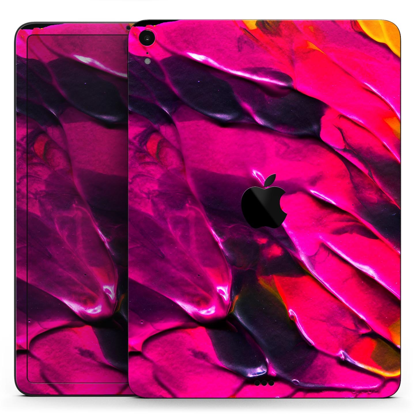 Liquid Abstract Paint V29 skin decal for Apple iPad, showcasing vibrant colors and a sleek design.
