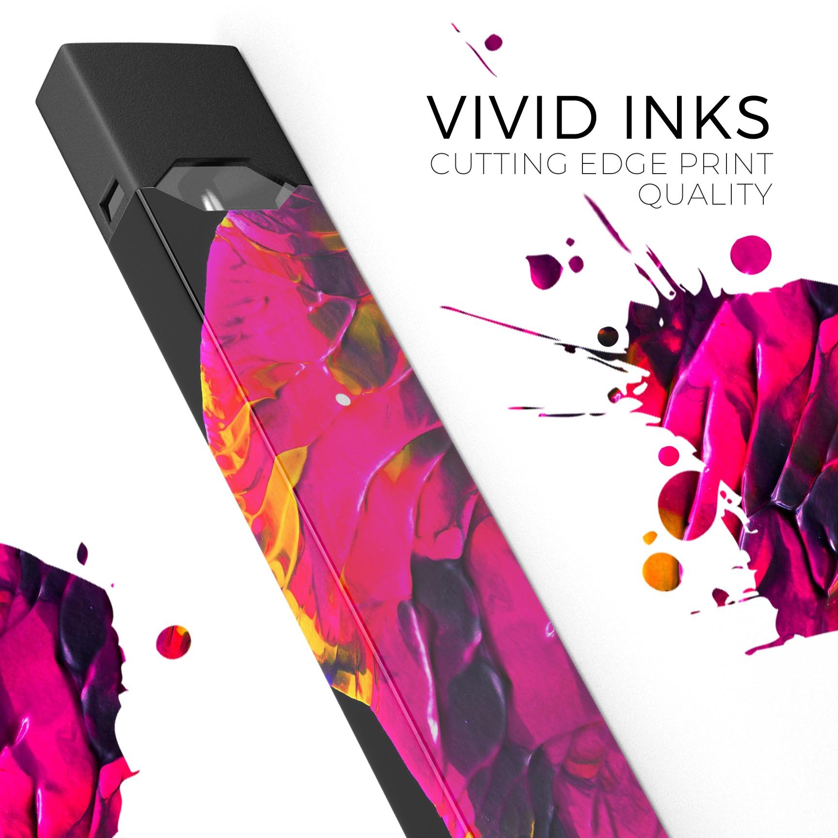 Liquid Abstract Paint V29 skin-wrap sticker designed for JUUL vaping device, showcasing vibrant abstract design and premium quality.