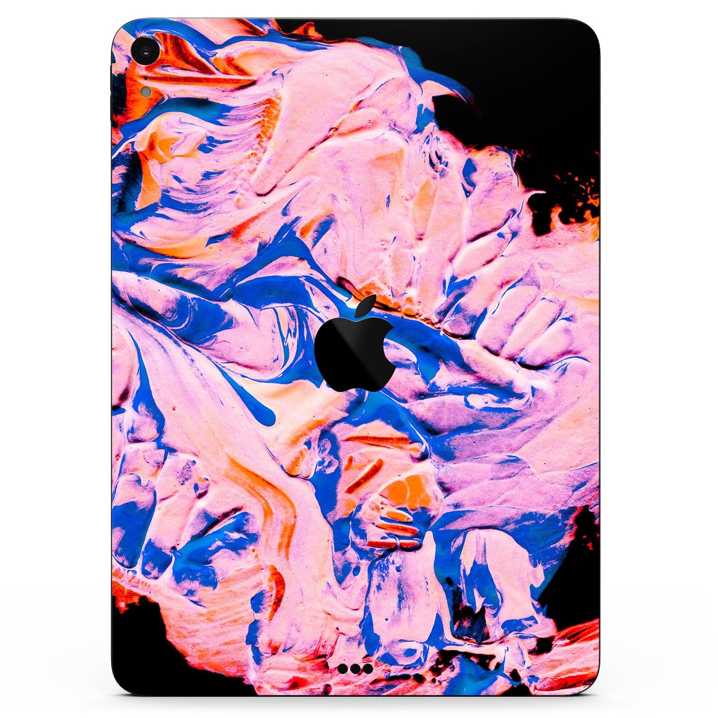 Liquid Abstract Paint V3 skin decal for Apple iPad Pro, showcasing vibrant colors and a sleek design for full body protection.