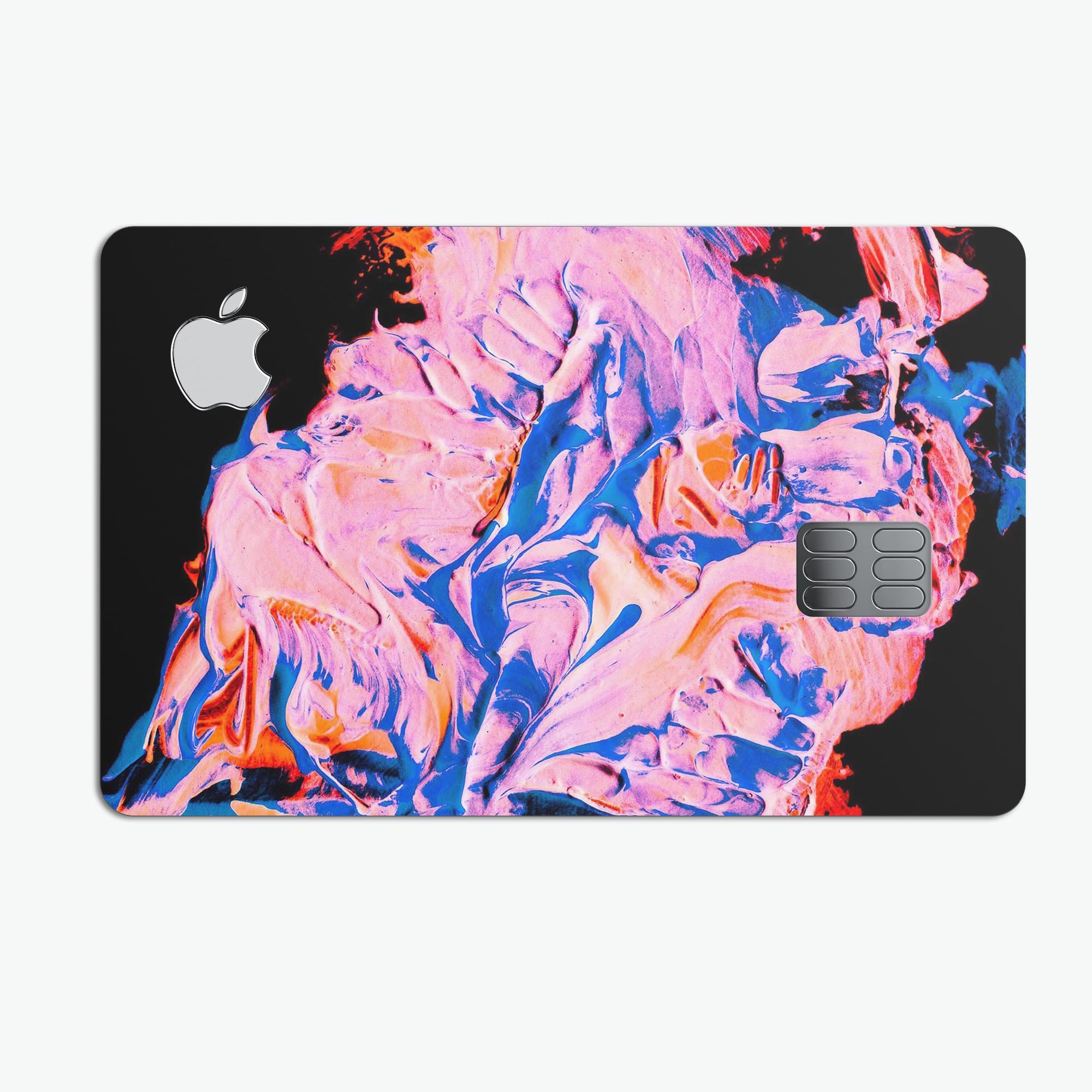 Liquid Abstract Paint V3 skin for Apple Card, showcasing premium vinyl design with bubble-free installation.