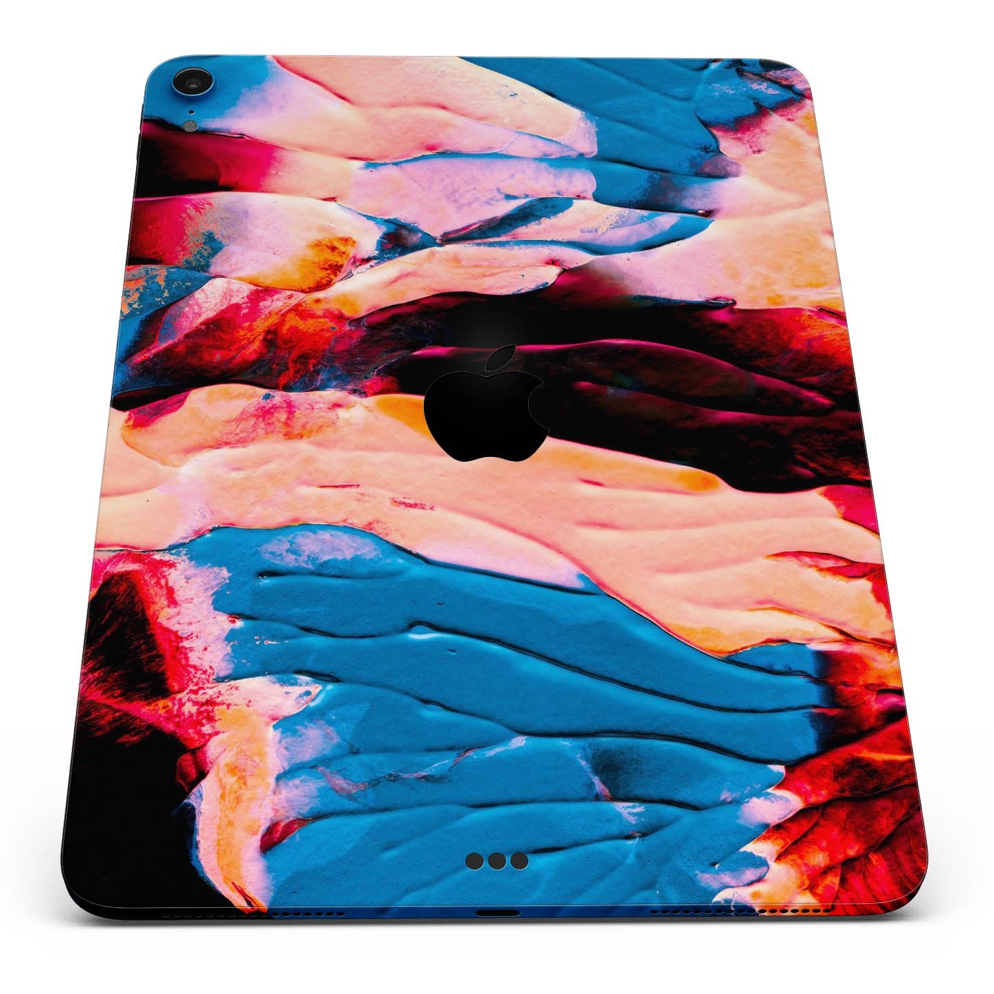 Liquid Abstract Paint V30 skin decal for Apple iPad, showcasing vibrant design and premium 3M material.