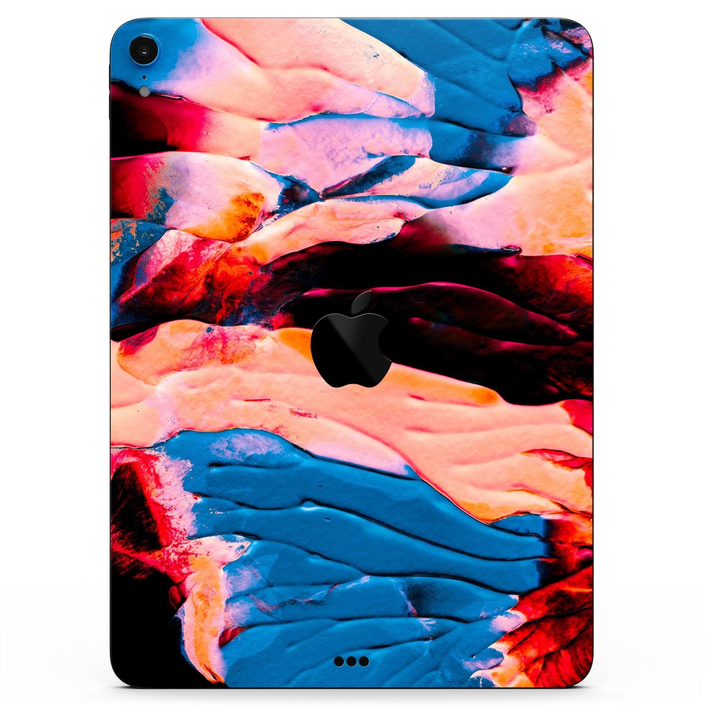 Liquid Abstract Paint V30 skin decal for Apple iPad, showcasing vibrant design and premium 3M material.
