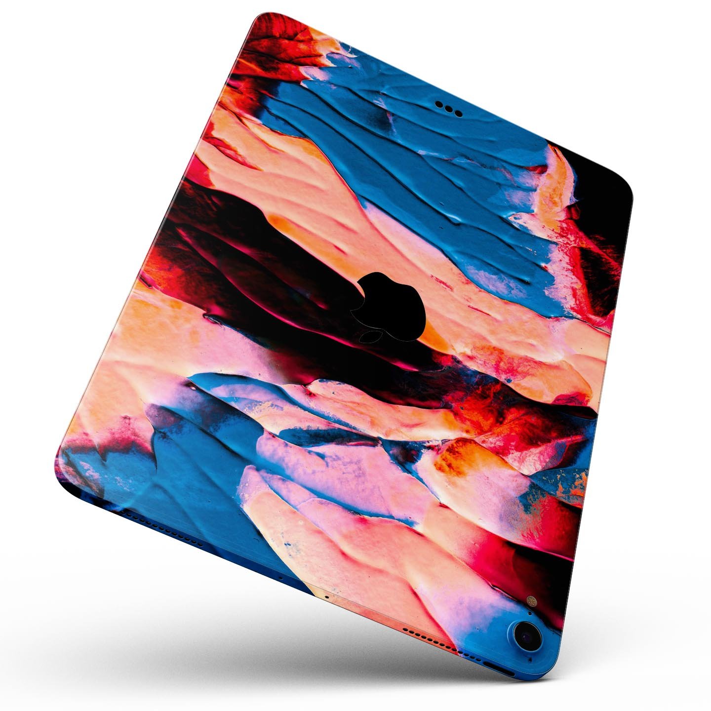 Liquid Abstract Paint V30 skin decal for Apple iPad, showcasing vibrant design and premium 3M material.