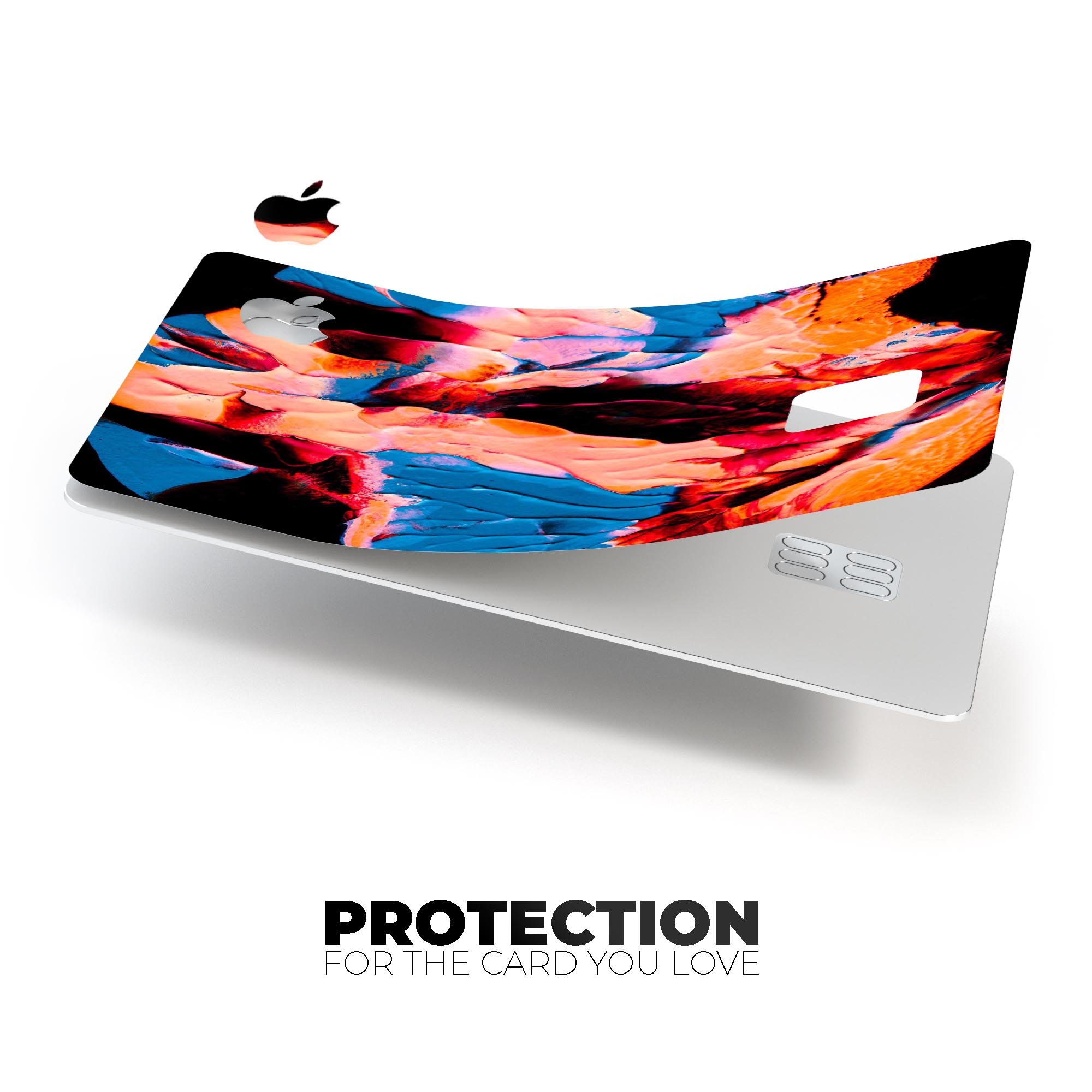 Liquid Abstract Paint V30 skin kit for Apple Card, showcasing premium vinyl design with ultra-gloss finish.