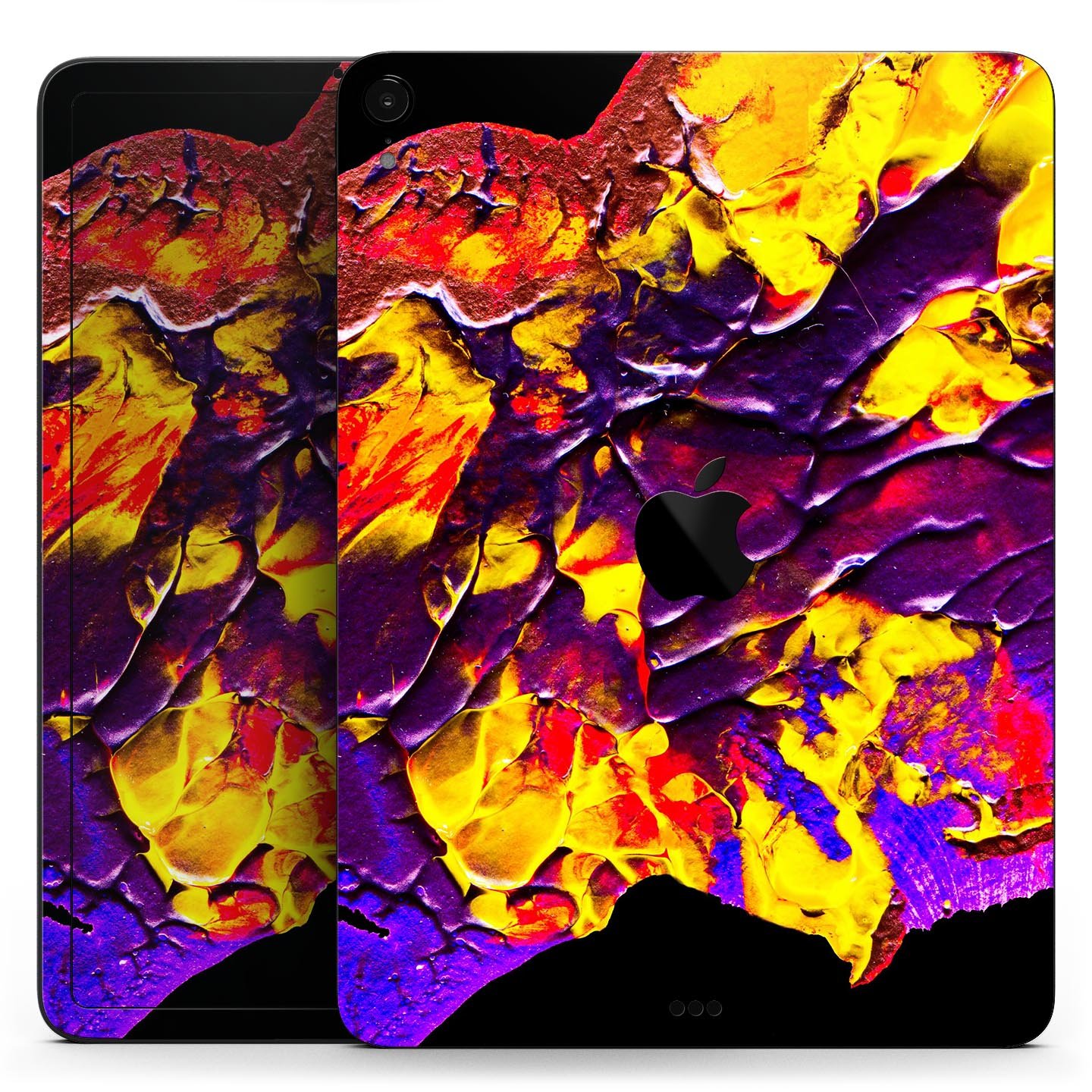 Liquid Abstract Paint V32 skin decal for Apple iPad, showcasing vibrant colors and premium 3M material.