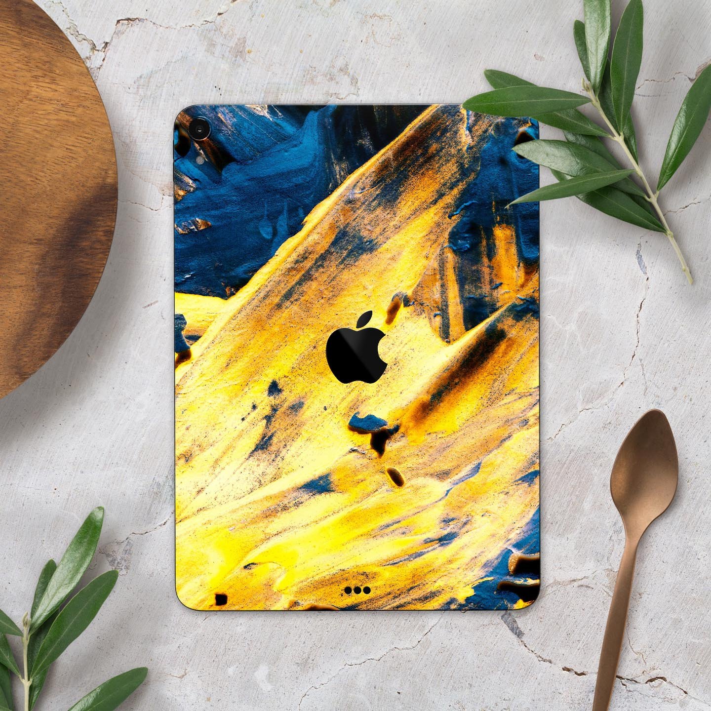 Liquid Abstract Paint V43 skin decal for Apple iPad, showcasing vibrant abstract design and premium 3M material.