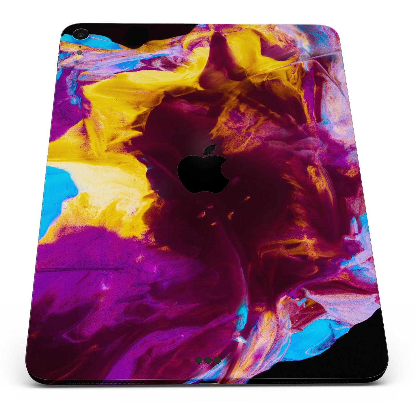 Liquid Abstract Paint V45 skin decal for Apple iPad, showcasing vibrant abstract design and premium 3M material.