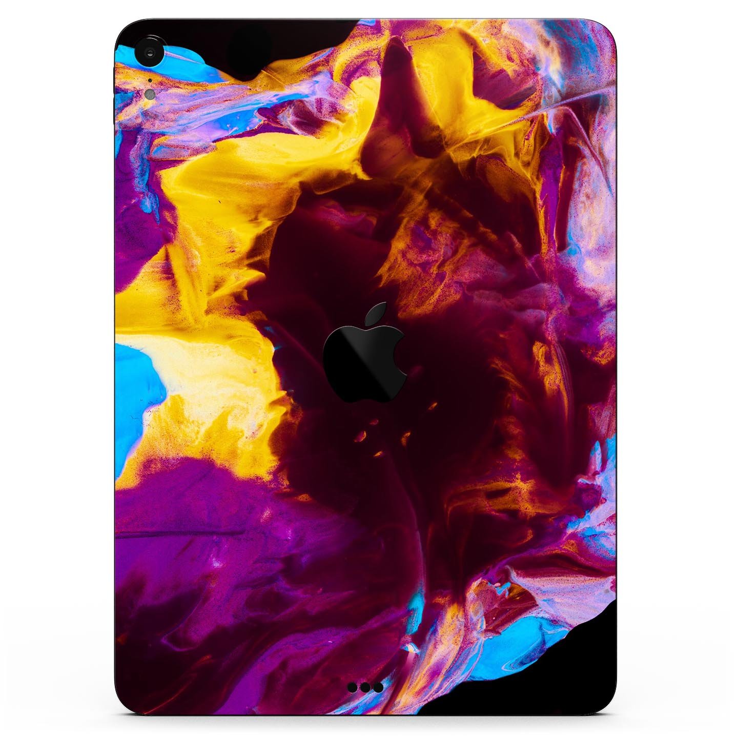 Liquid Abstract Paint V45 skin decal for Apple iPad, showcasing vibrant abstract design and premium 3M material.