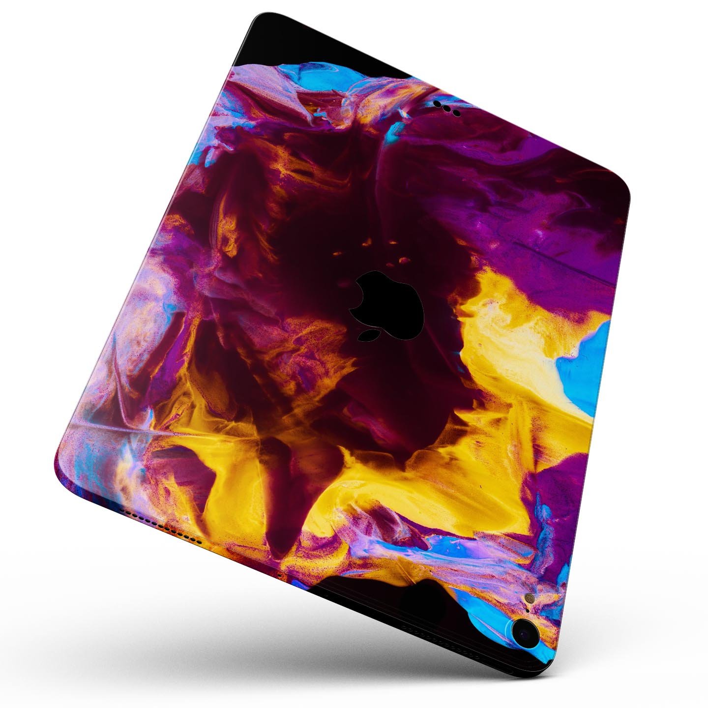 Liquid Abstract Paint V45 skin decal for Apple iPad, showcasing vibrant abstract design and premium 3M material.