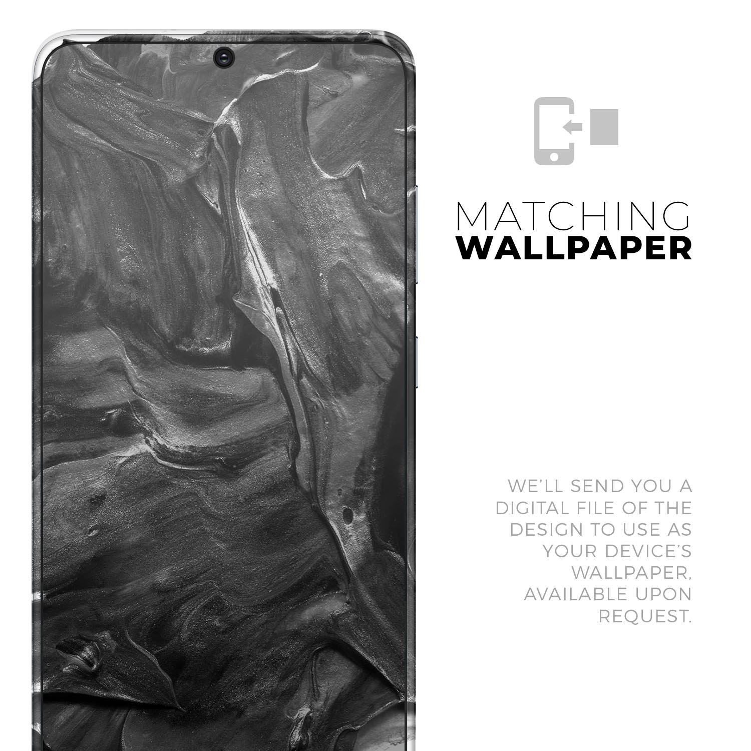 Liquid Abstract Paint V55 skin for Samsung Galaxy S-Series, showcasing vibrant colors and a sleek design, perfect for personalizing your device.