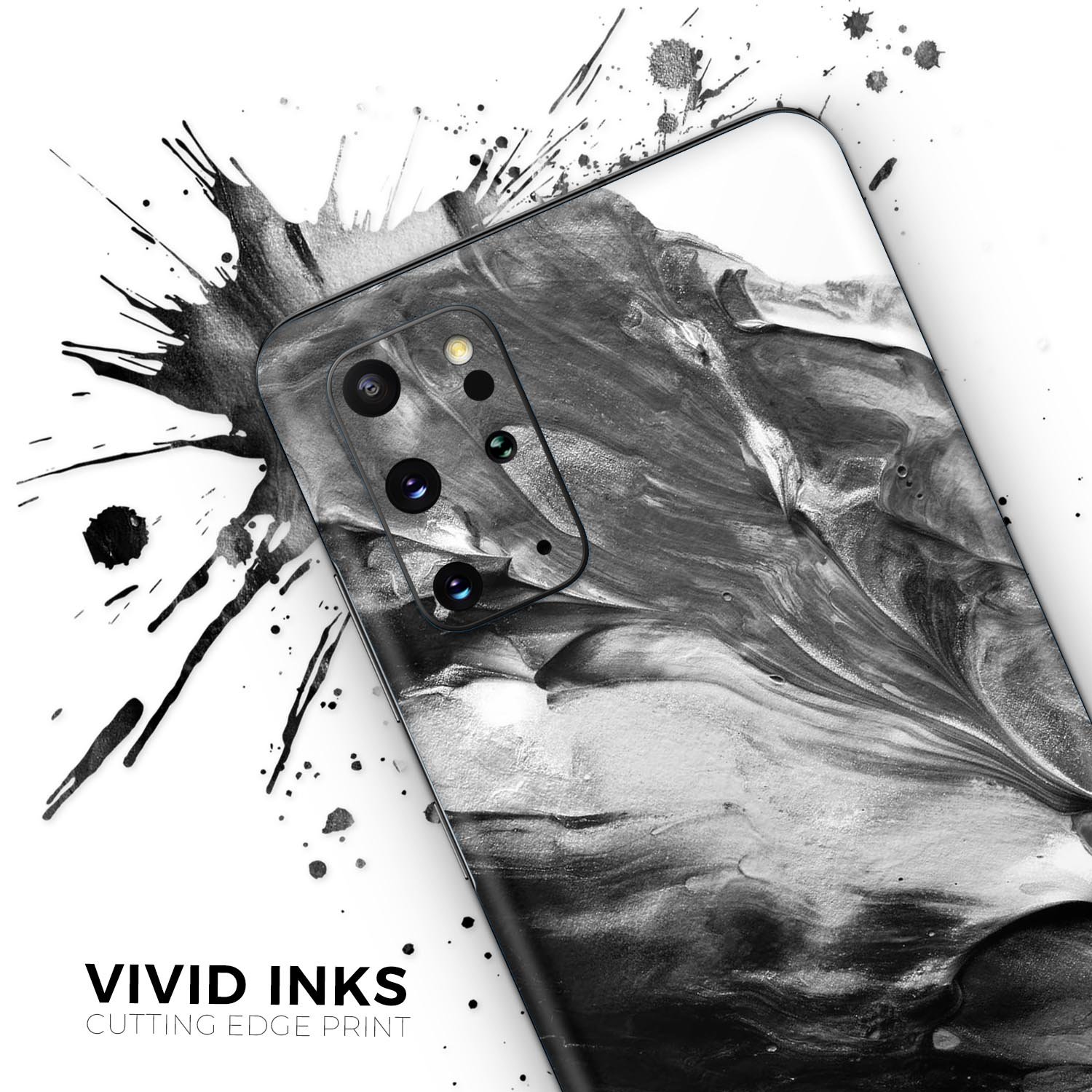 Liquid Abstract Paint V53 skin for Samsung Galaxy S-Series, showcasing vibrant abstract design and premium vinyl material.