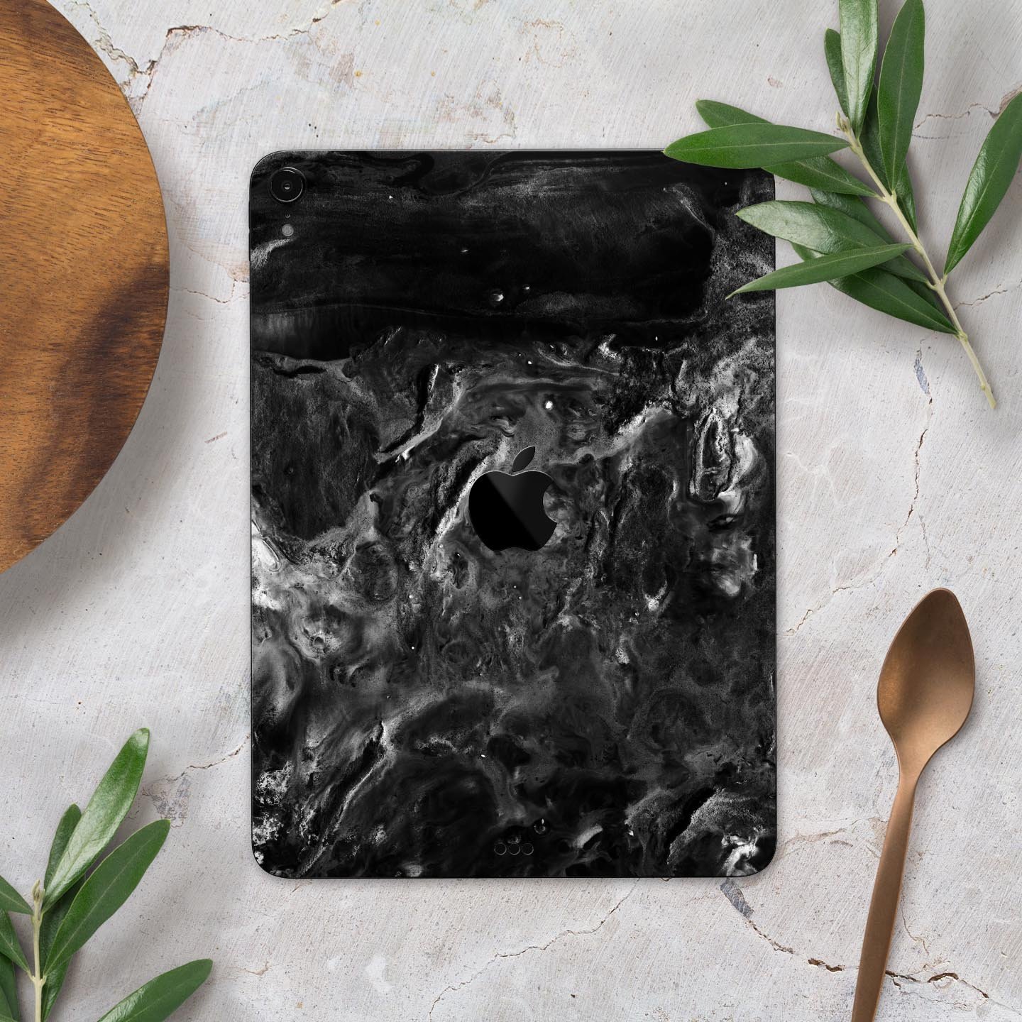 Liquid Abstract Paint V54 skin decal for Apple iPad, showcasing vibrant abstract design and premium 3M material.