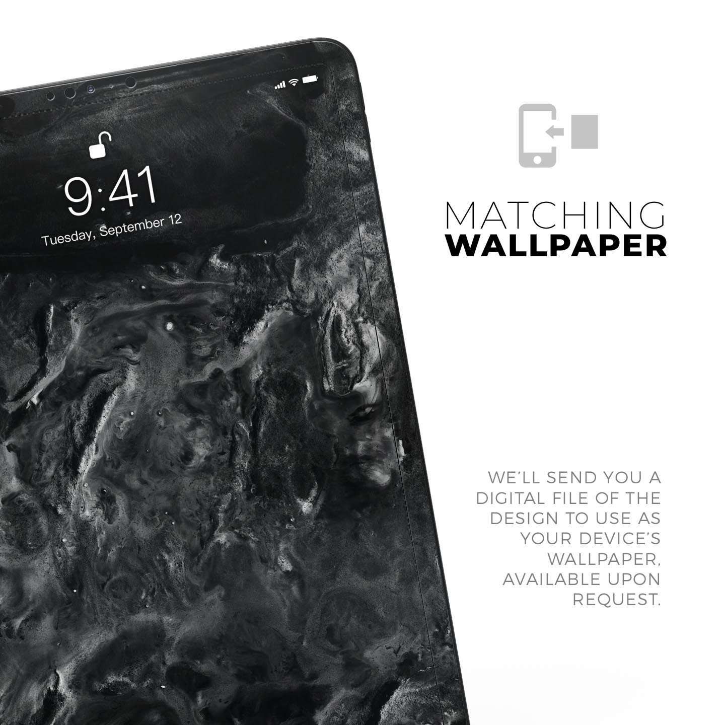 Liquid Abstract Paint V54 skin decal for Apple iPad, showcasing vibrant abstract design and premium 3M material.