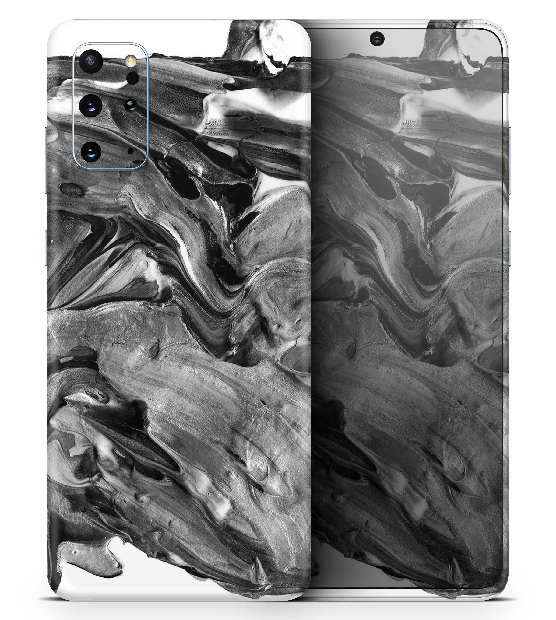 Liquid Abstract Paint V57 skin for Samsung Galaxy S-Series, showcasing vibrant design and premium vinyl material.