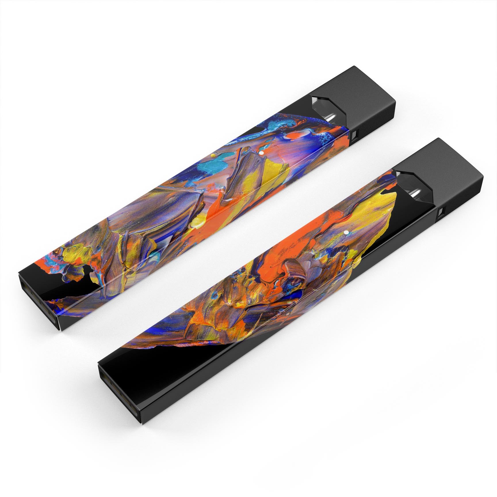 Liquid Abstract Paint V63 skin-wrap sticker designed for JUUL vaping device, showcasing vibrant abstract design and premium quality.