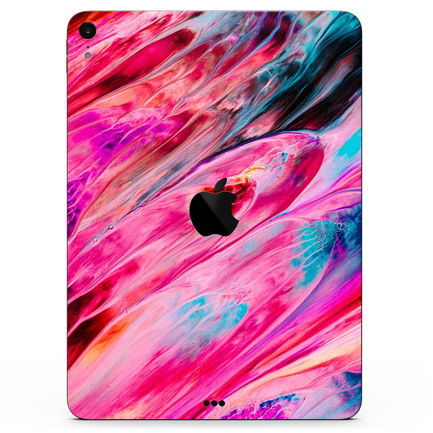 Liquid Abstract Paint V67 skin decal for Apple iPad, showcasing vibrant abstract design and premium 3M material.