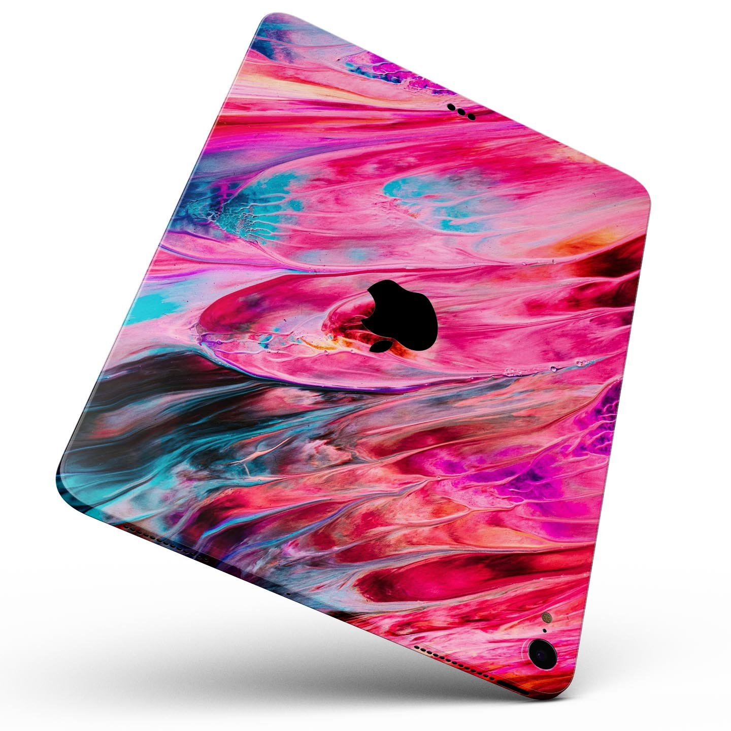 Liquid Abstract Paint V67 skin decal for Apple iPad, showcasing vibrant abstract design and premium 3M material.