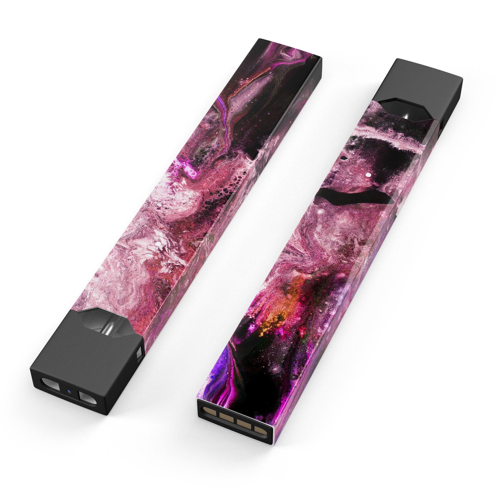 Liquid Abstract Paint V70 skin-wrap sticker designed for JUUL vaping device, showcasing vibrant colors and a sleek finish.