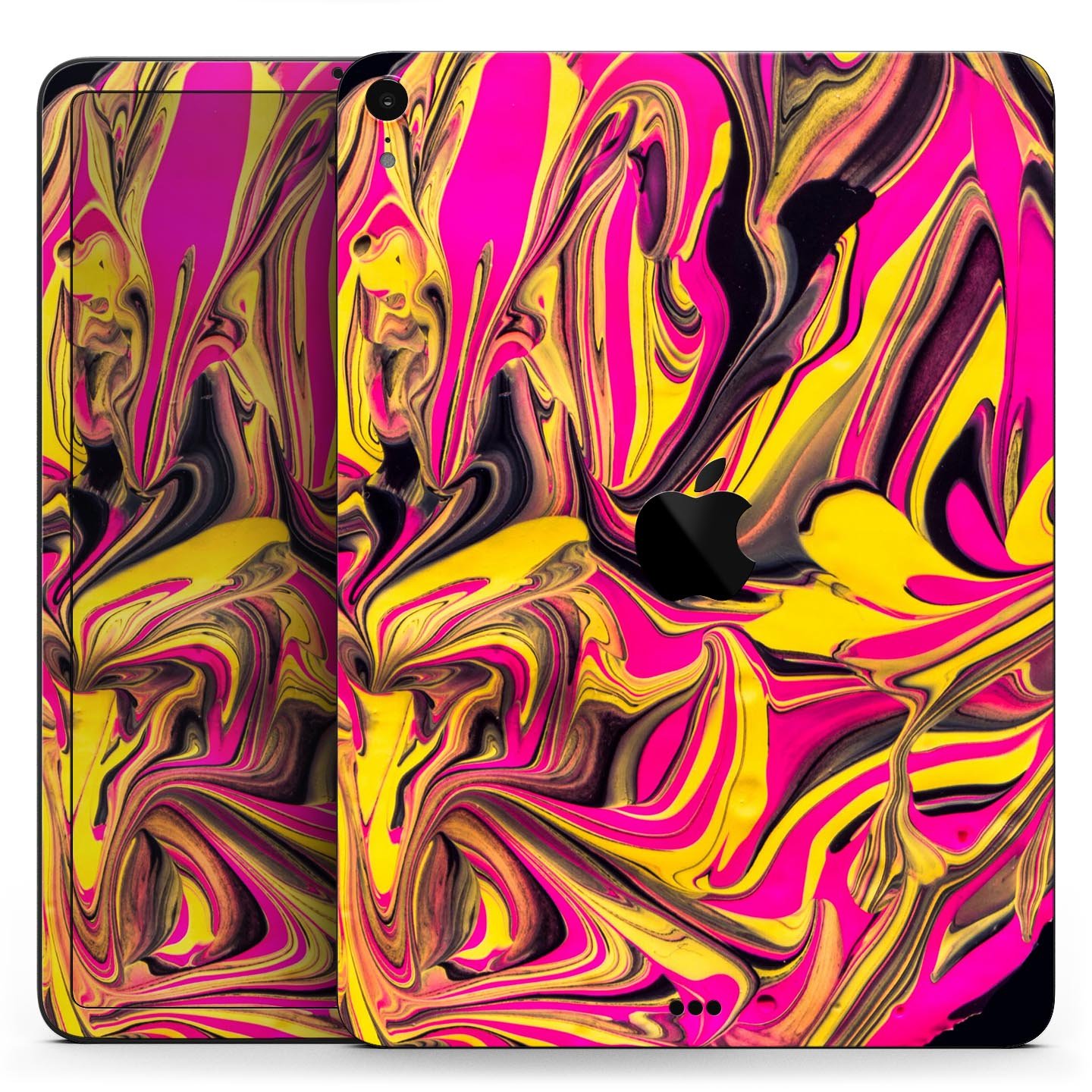 Liquid Abstract Paint V79 full body skin decal for Apple iPad, showcasing vibrant abstract design and premium 3M material.