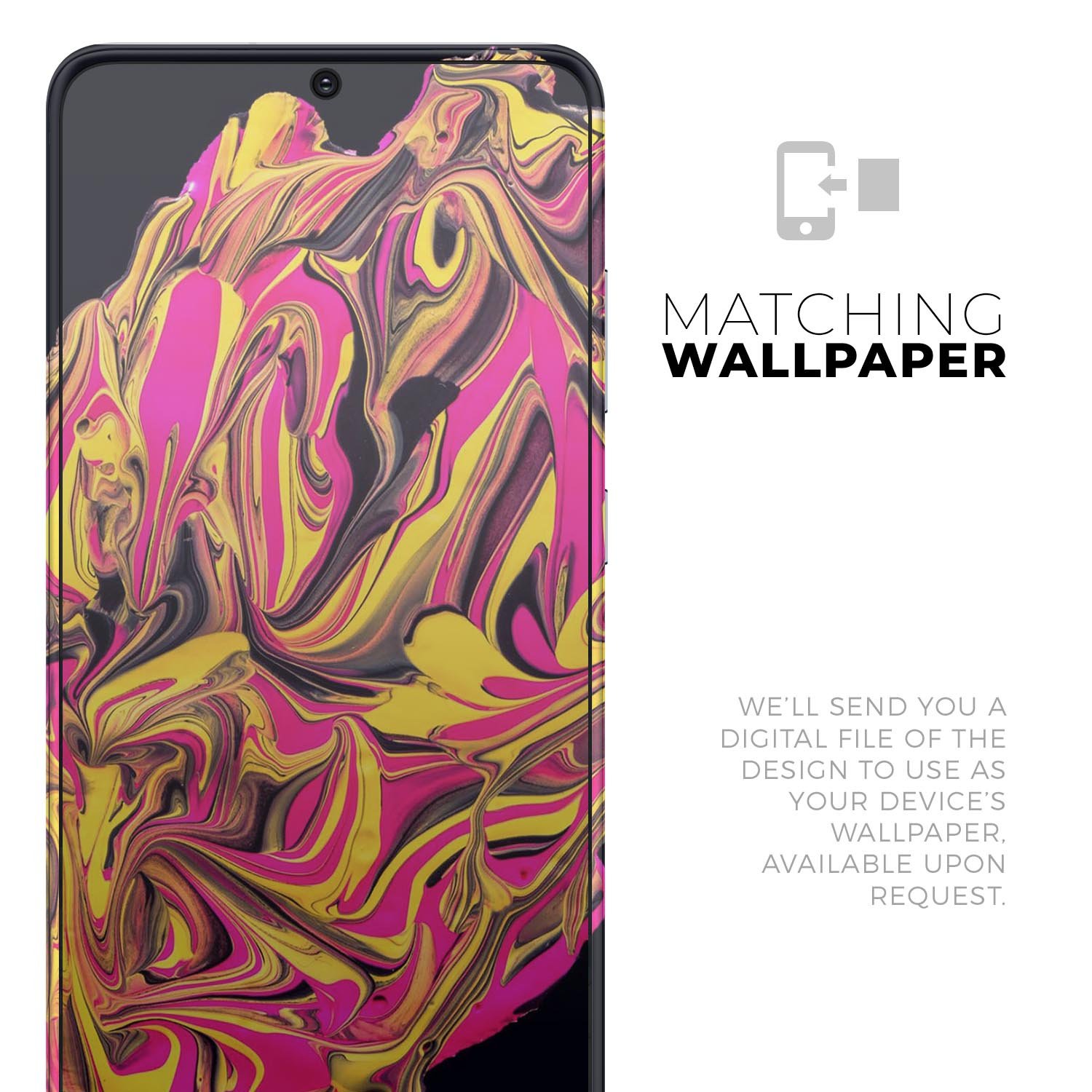 Liquid Abstract Paint V79 skin for Samsung Galaxy S-Series, showcasing vibrant colors and a sleek design, perfect for personalizing your device.