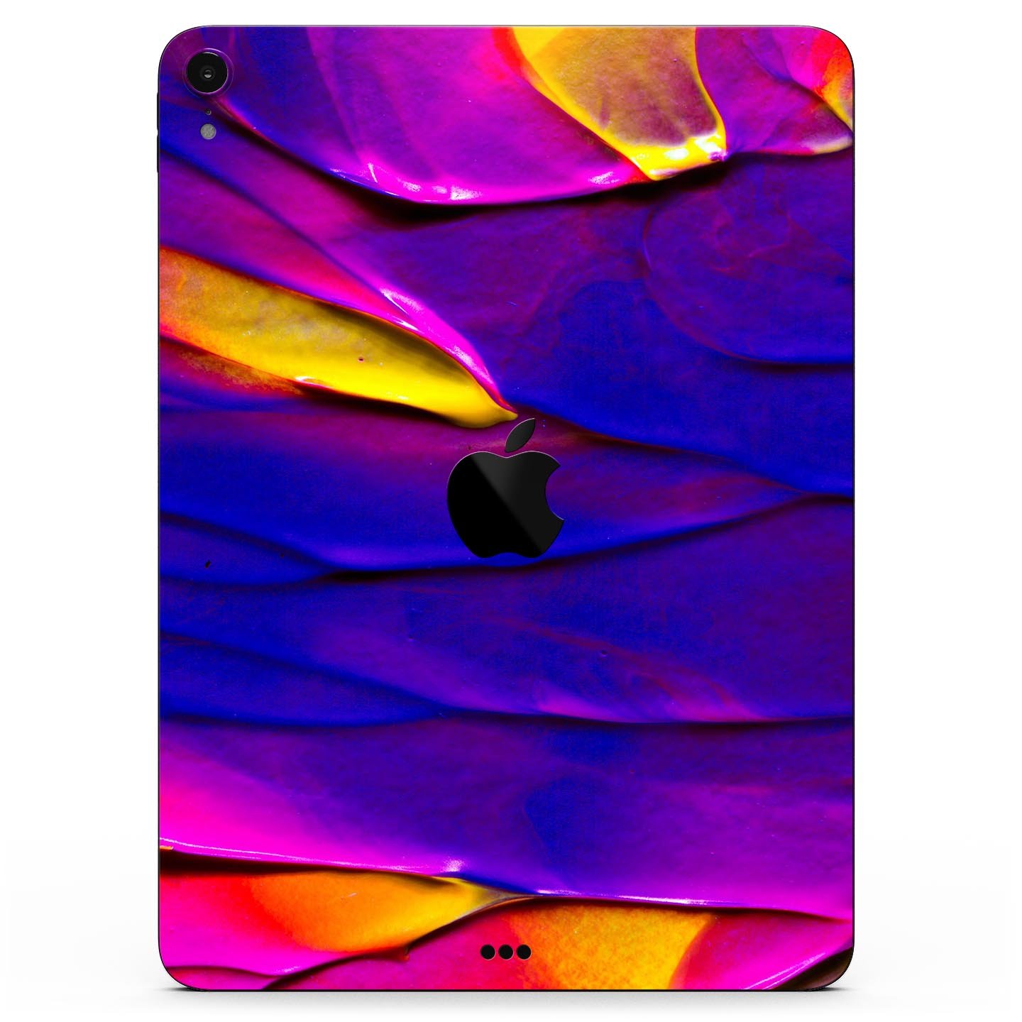 Liquid Abstract Paint V9 skin decal for Apple iPad Pro, showcasing vibrant colors and a sleek design.