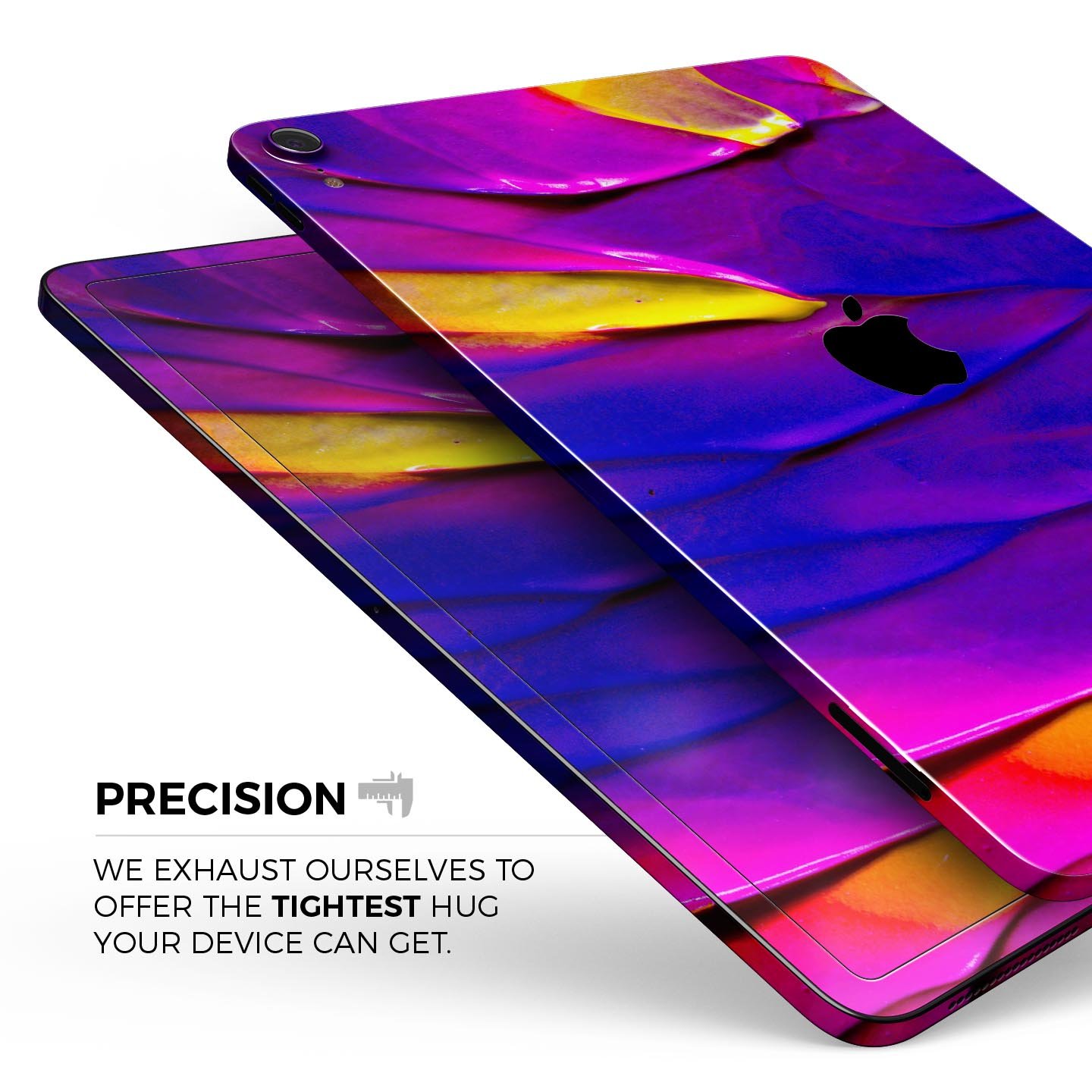 Liquid Abstract Paint V9 skin decal for Apple iPad Pro, showcasing vibrant colors and a sleek design.