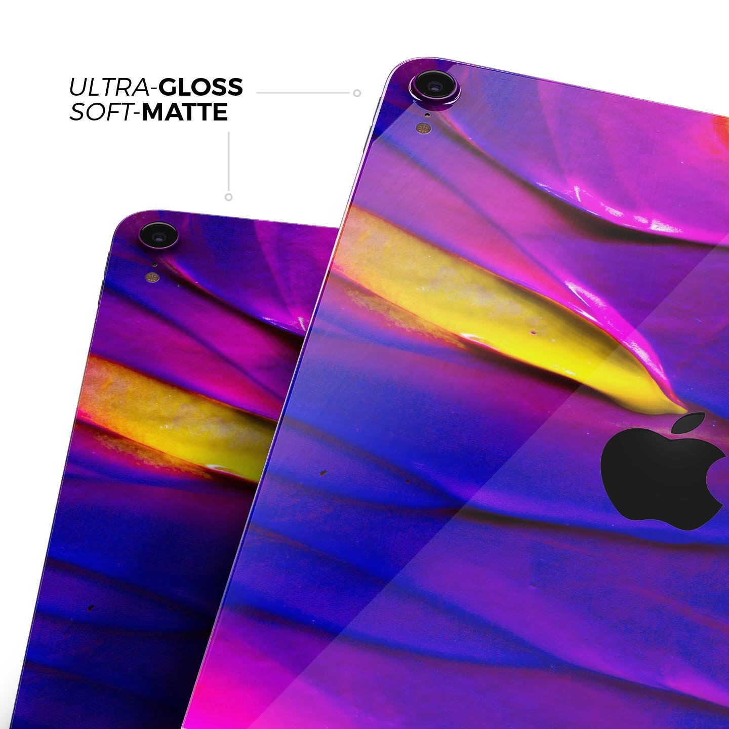 Liquid Abstract Paint V9 skin decal for Apple iPad Pro, showcasing vibrant colors and a sleek design.
