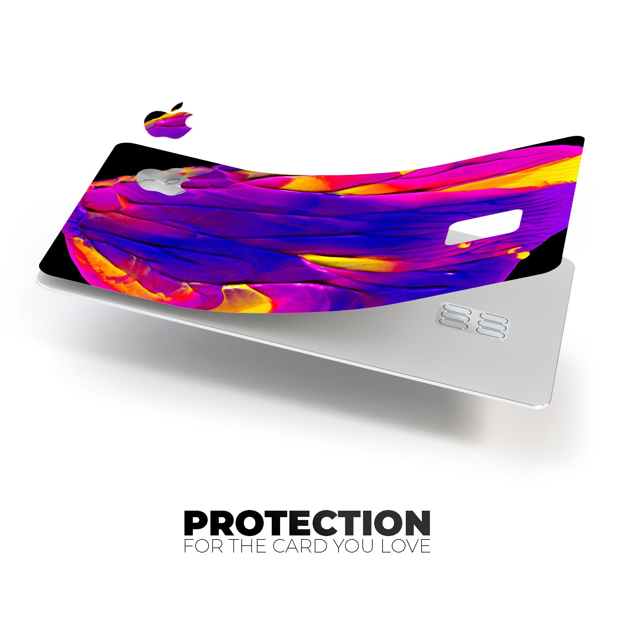 Liquid Abstract Paint V9 skin for Apple Card, showcasing premium vinyl design with bubble-free installation and glossy finish.