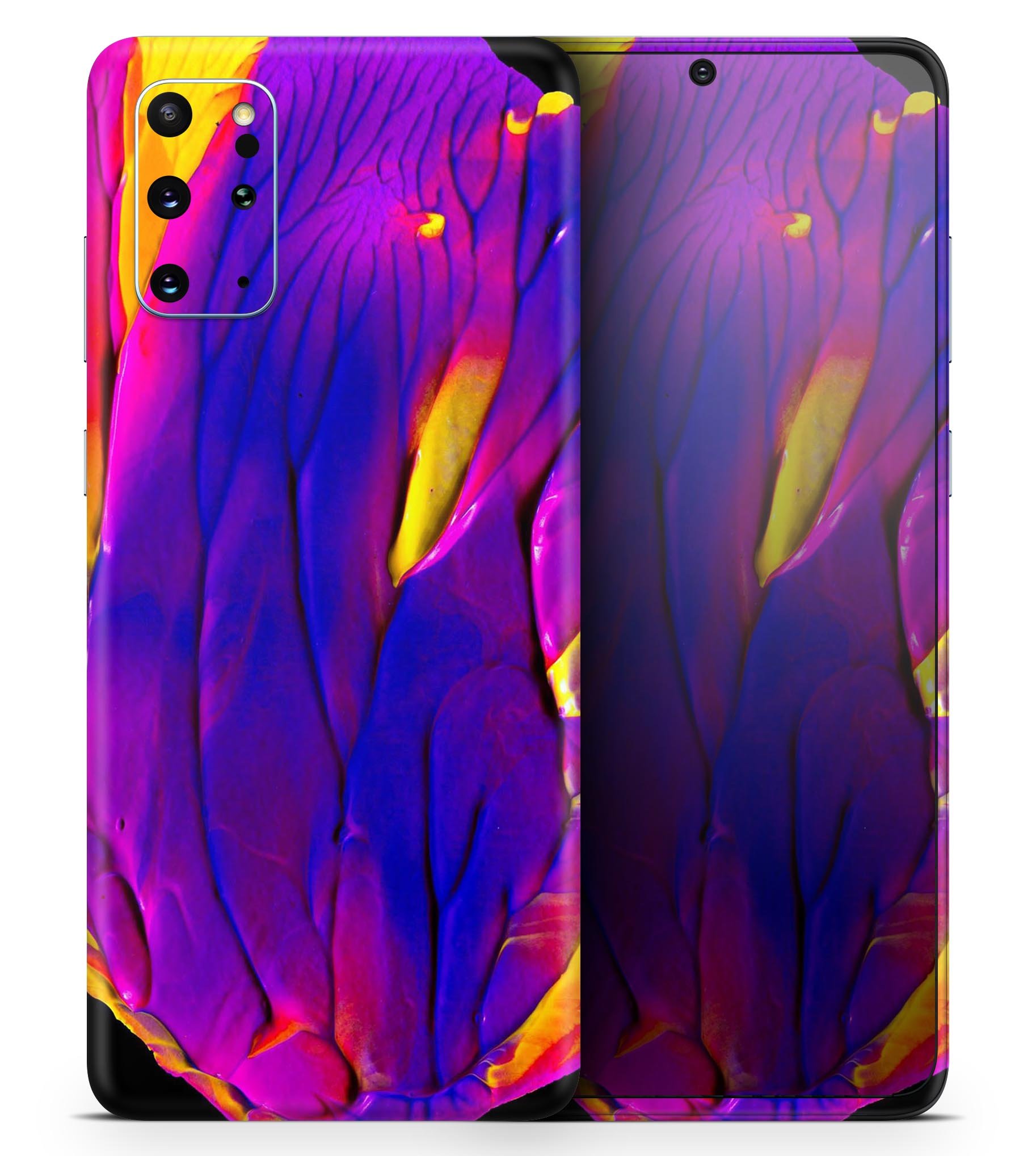 Liquid Abstract Paint V9 skin for Samsung Galaxy S-Series, showcasing vibrant colors and a sleek design.