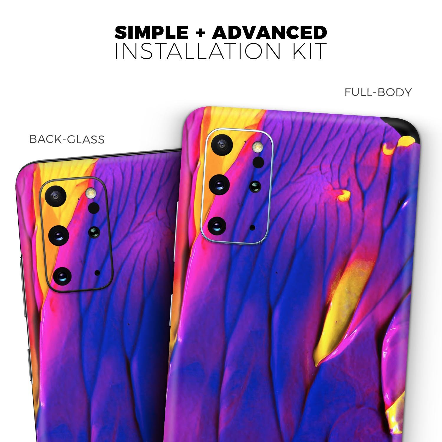 Liquid Abstract Paint V9 skin for Samsung Galaxy S-Series, showcasing vibrant colors and a sleek design.