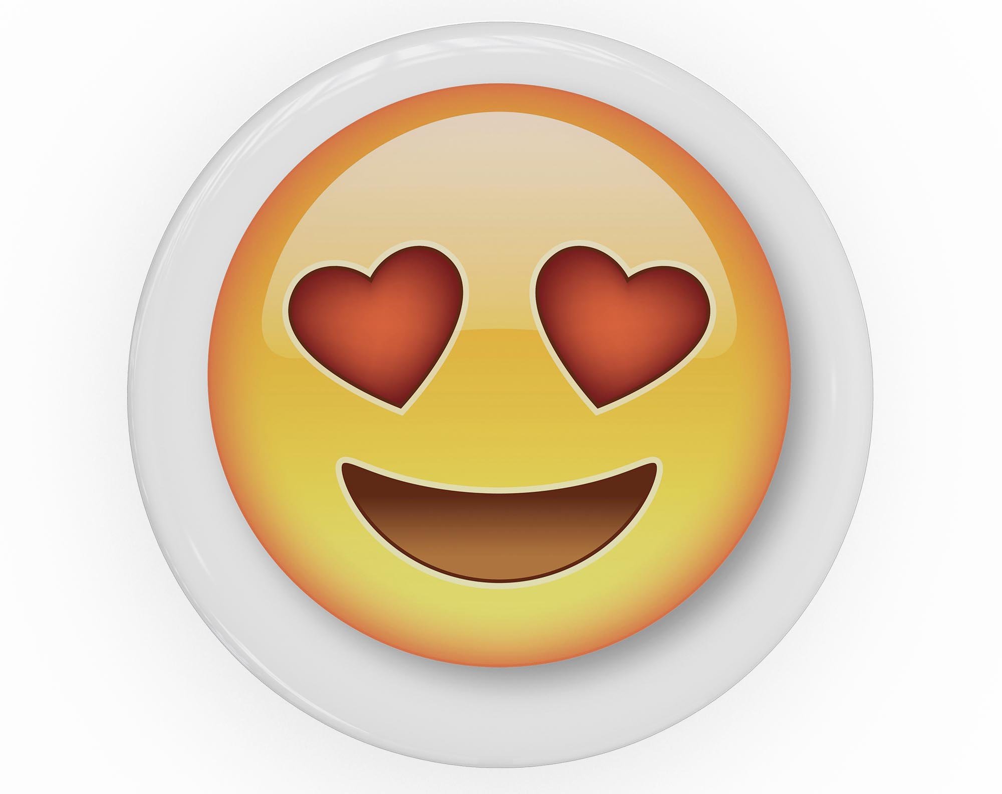 Love Emoticon Emoji Skin Kit for PopSockets, featuring vibrant colors and a fun design, perfect for personalizing smartphone grips.