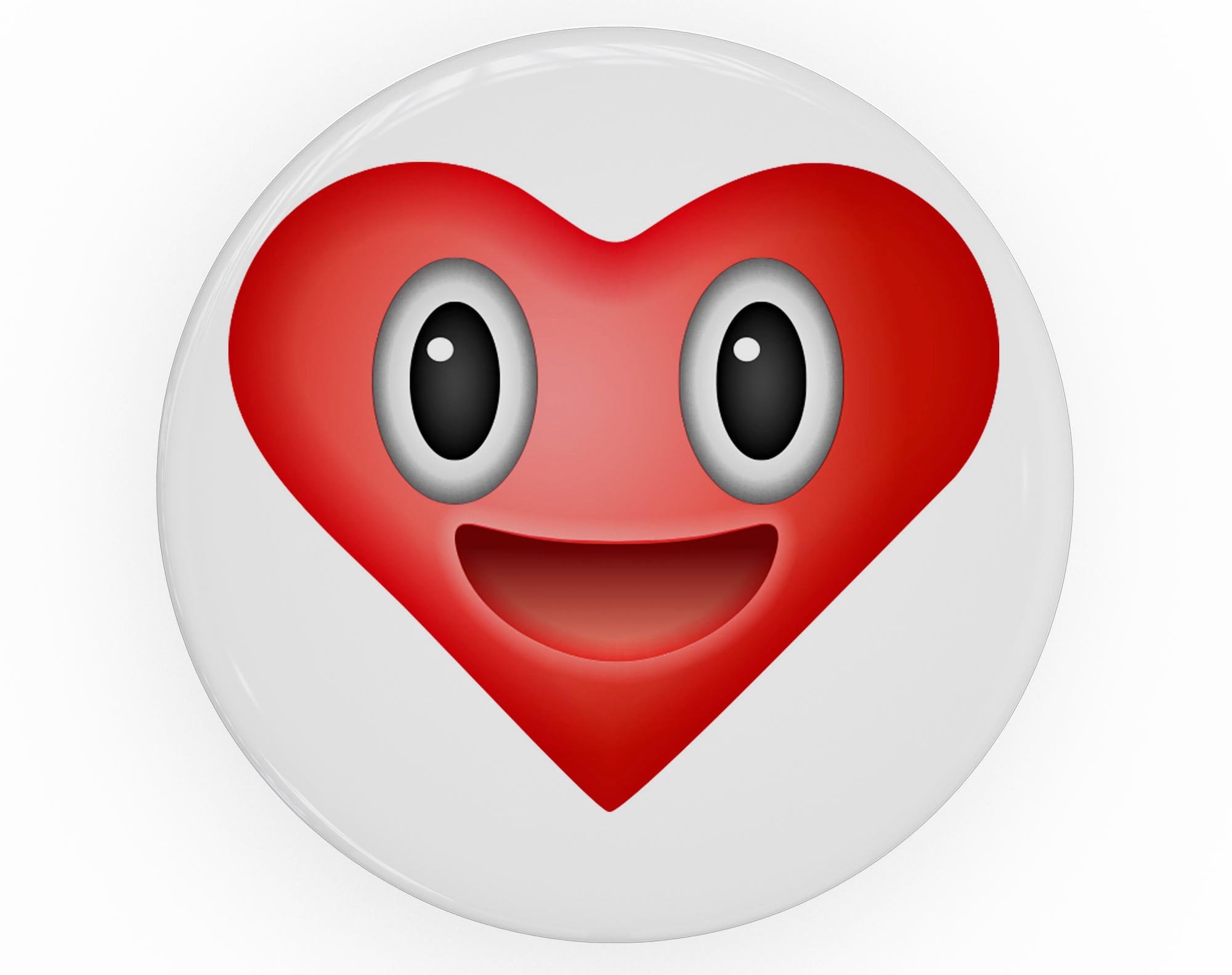 Love Eyes Emoticon Emoji Skin Kit for PopSockets, featuring a vibrant emoticon design on premium vinyl.